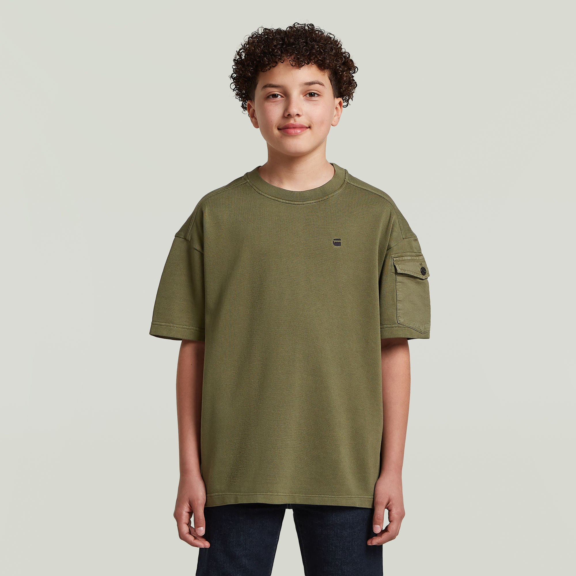 

Army Pocket T-Shirt voor jongens - Groen - jongens