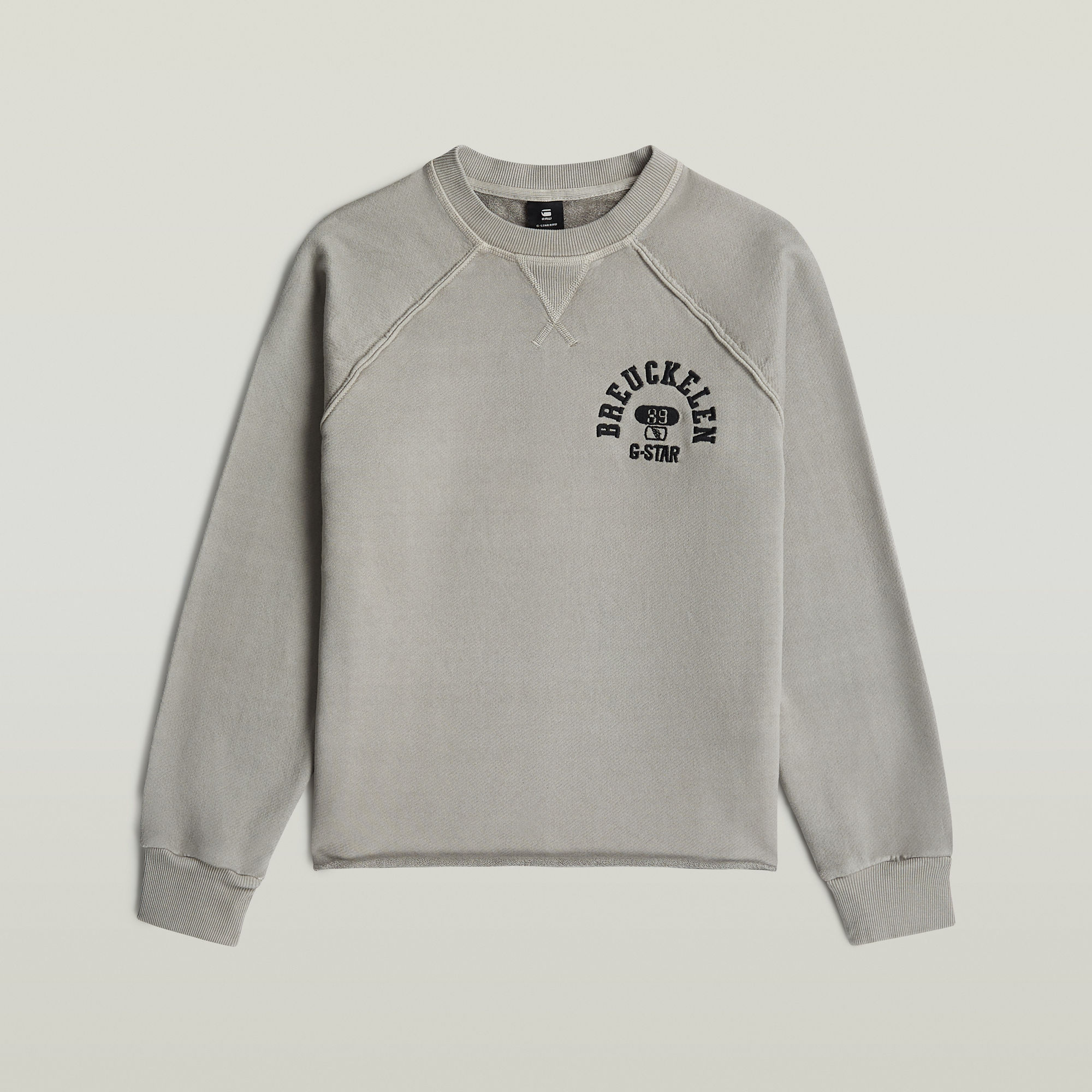 Thumbnail - Boys Basic Coll Crew Sweatshirt - Grau - jungen