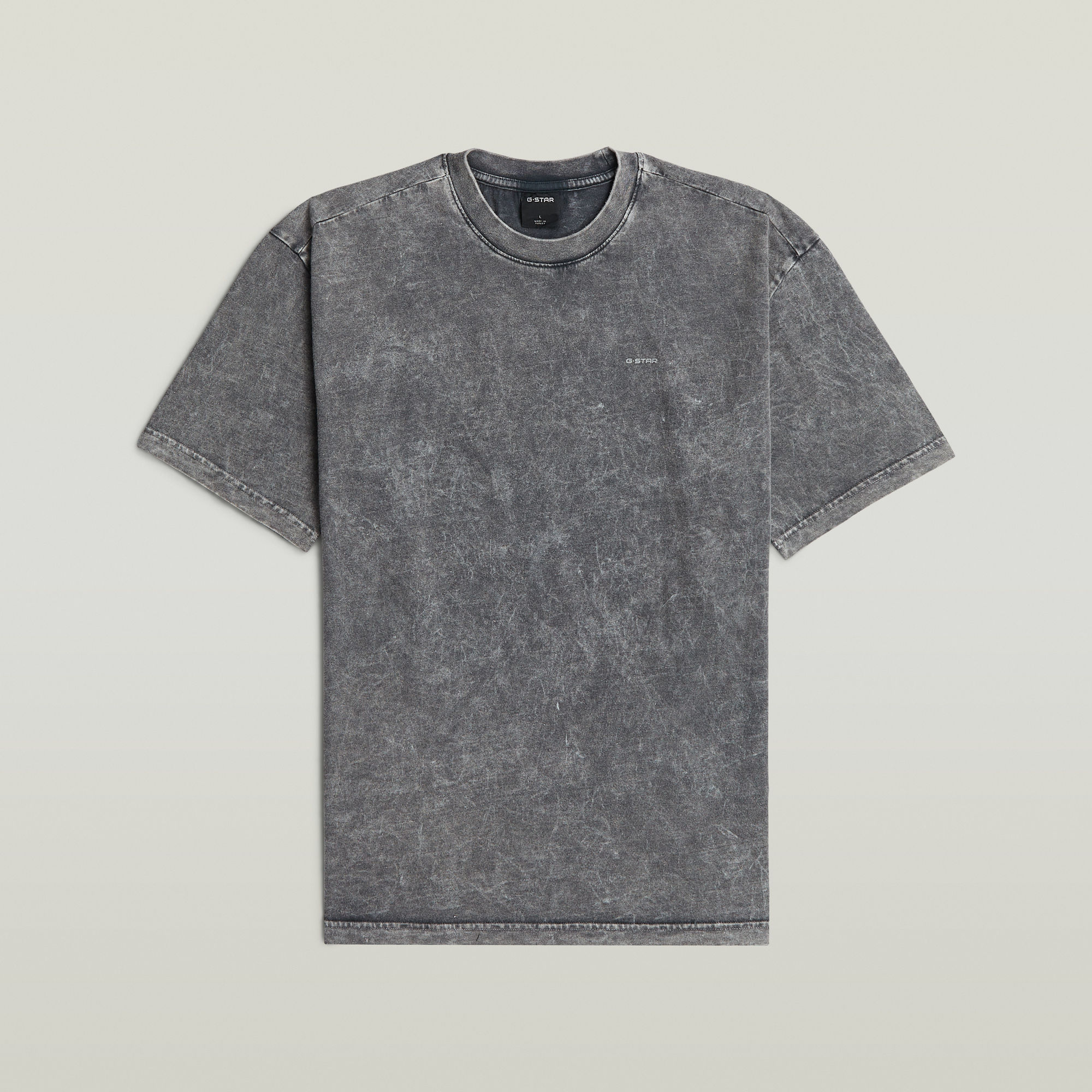 Thumbnail - Acid Washed T-Shirt - Schwarz - Herren