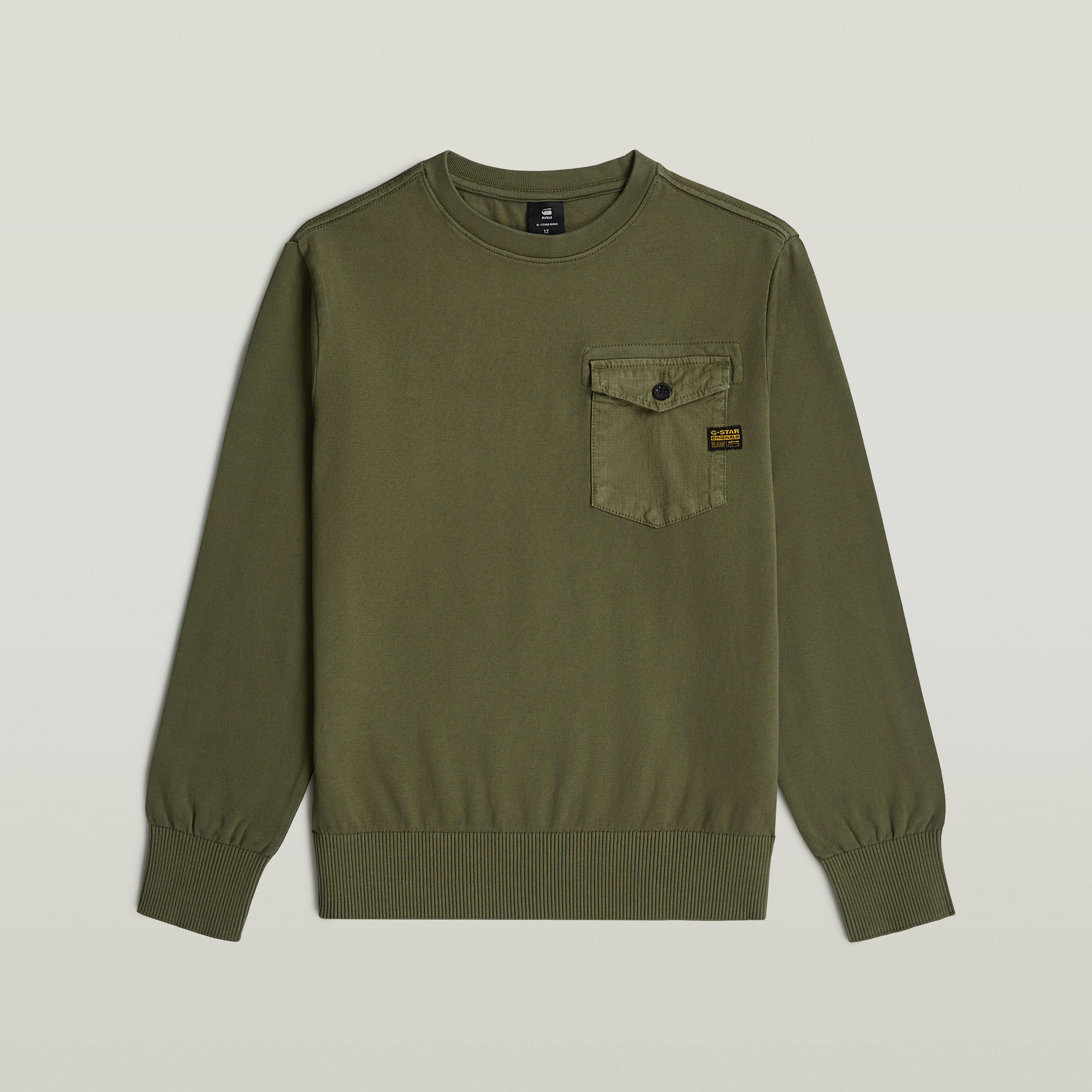 Thumbnail - Boys Army Knit Sweatshirt - Grün - jungen
