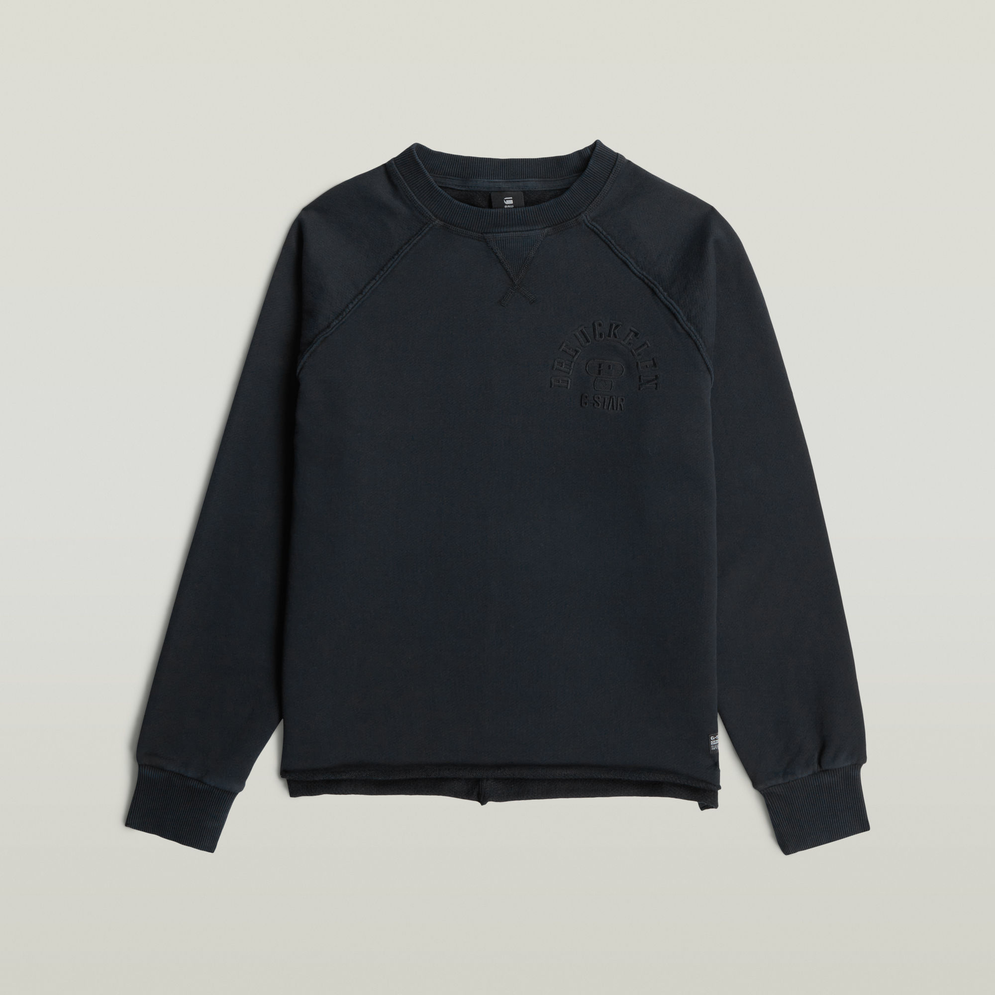 Thumbnail - Boys Basic Coll Crew Sweatshirt - Dunkelblau - jungen