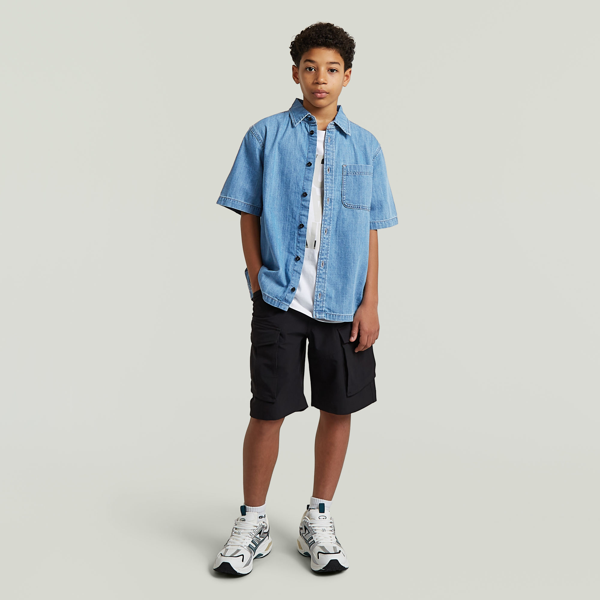 Thumbnail - Boys Alvi Hemd - Hellblau - jungen