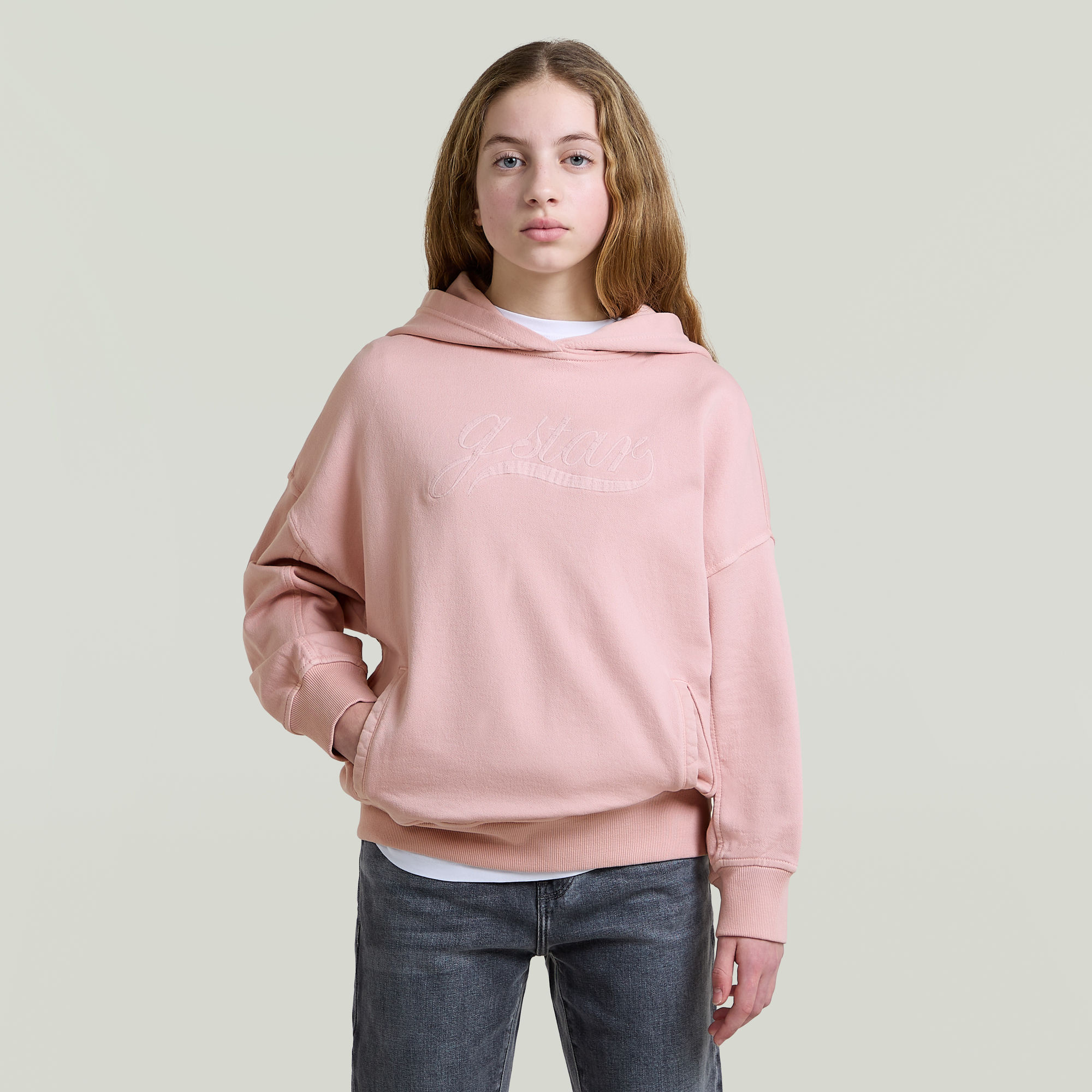 Girls Oversized Hooded Sweatshirt - Pink - mädchen
