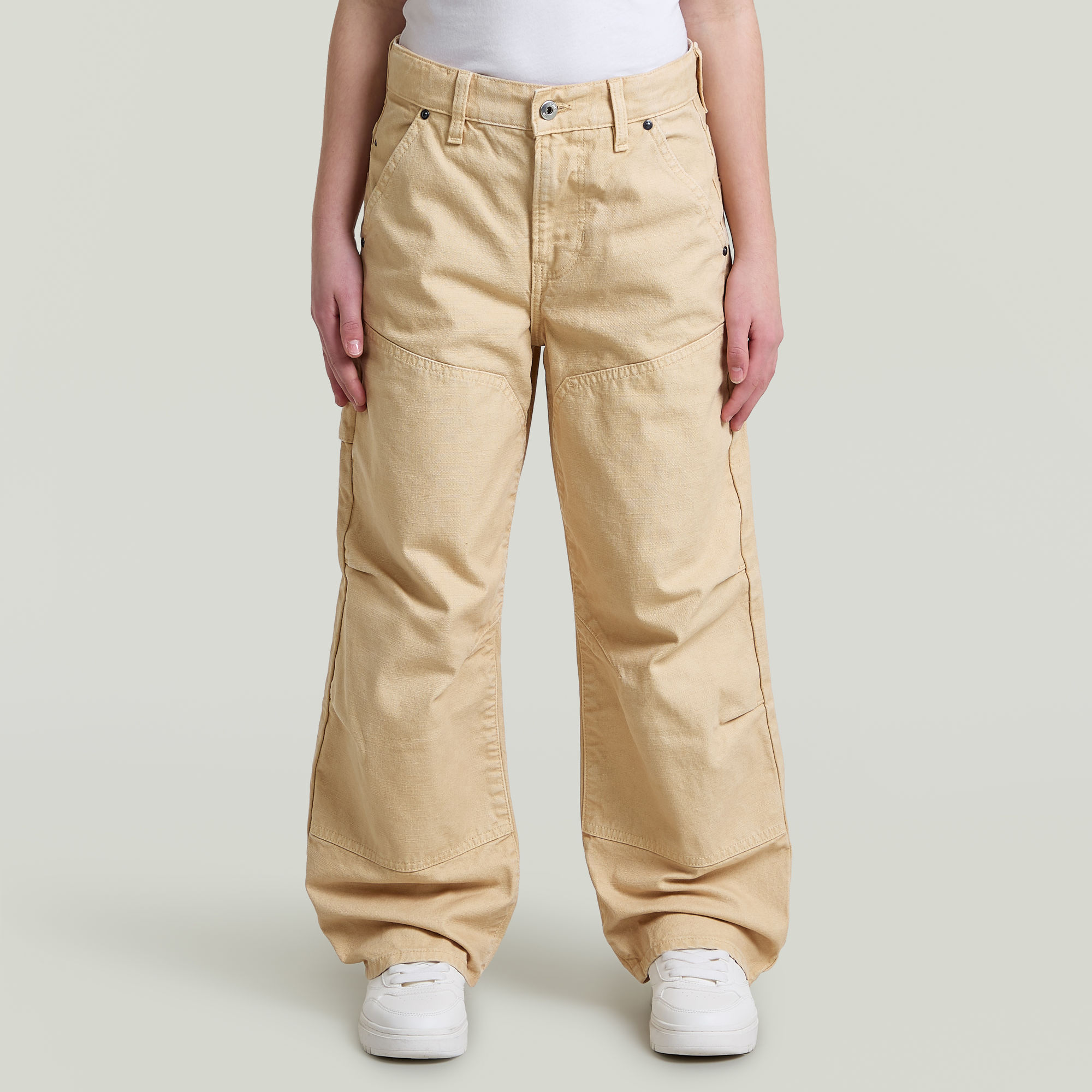 Boys Carpenter 3D Loose Hose - Beige - jungen