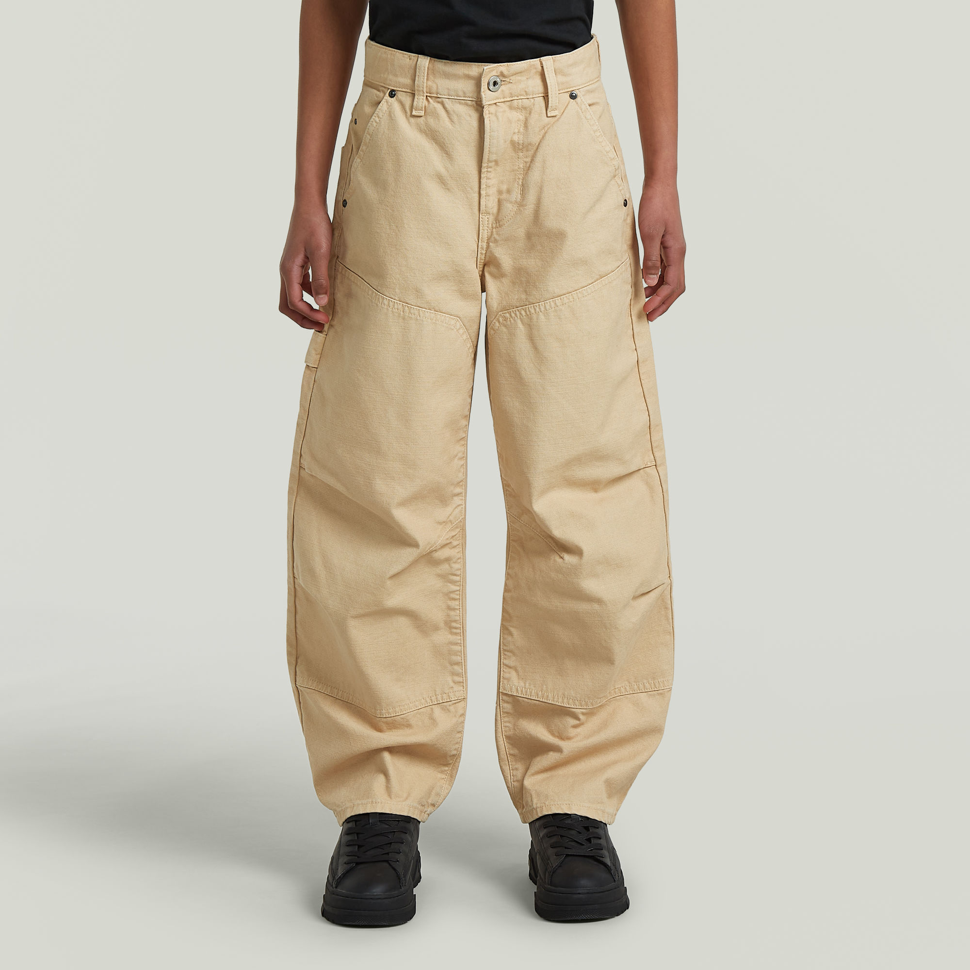 

Carpenter 3D Loose Broek voor jongens - Beige - jongens