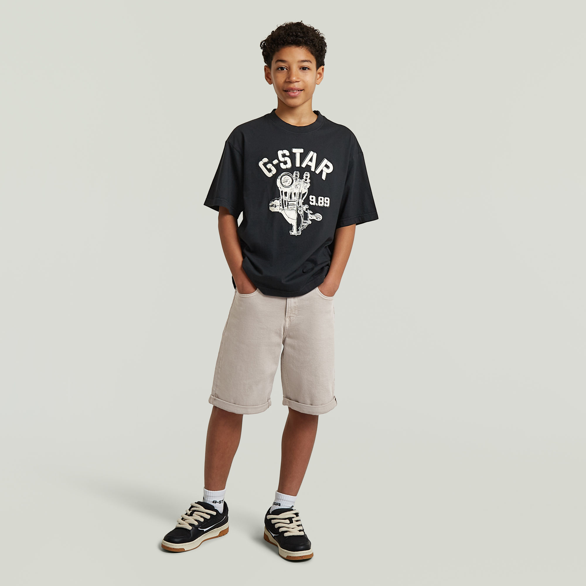 Thumbnail - Boys Oversized T-Shirt - Schwarz - jungen