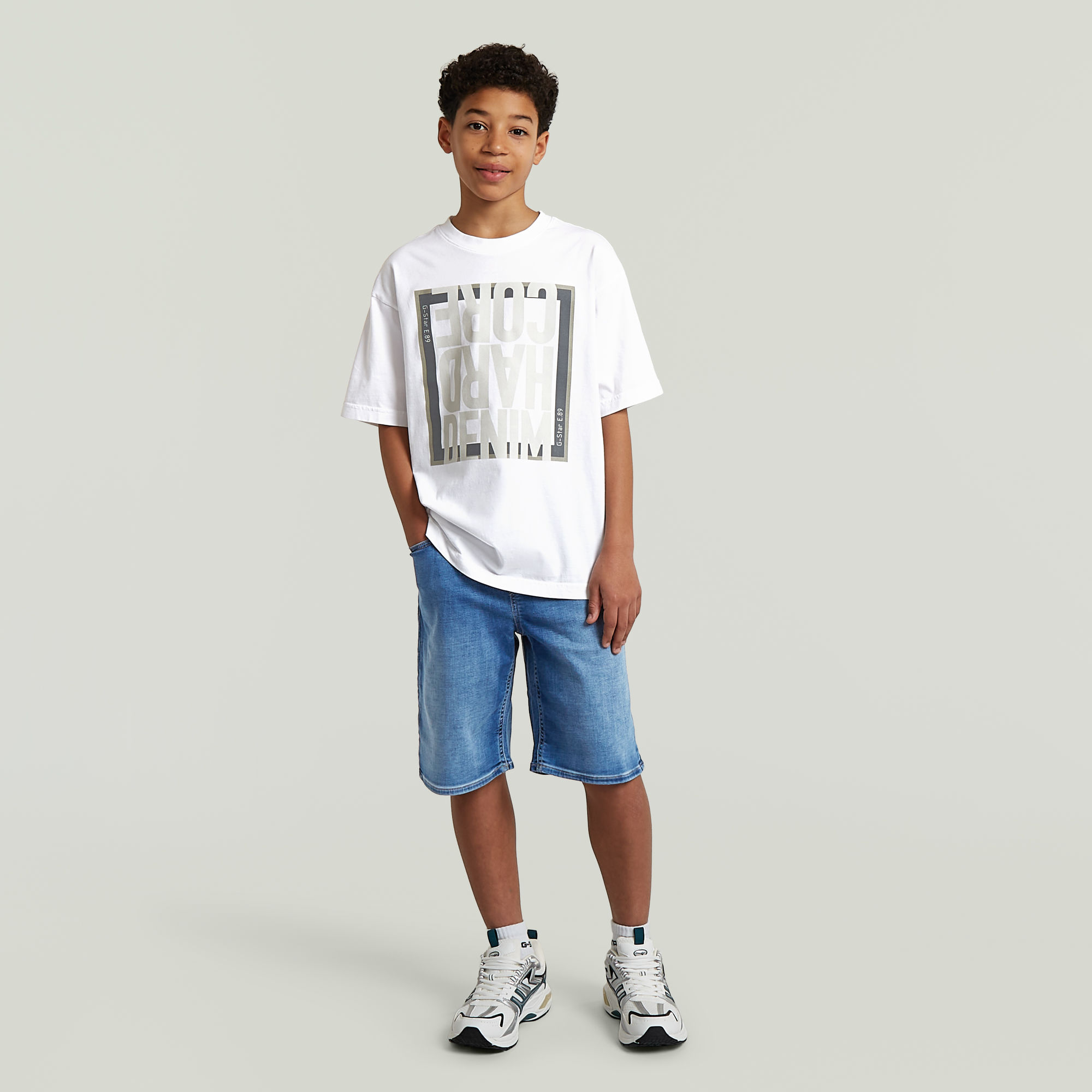 Thumbnail - Boys Oversized T-Shirt - Weiß - jungen