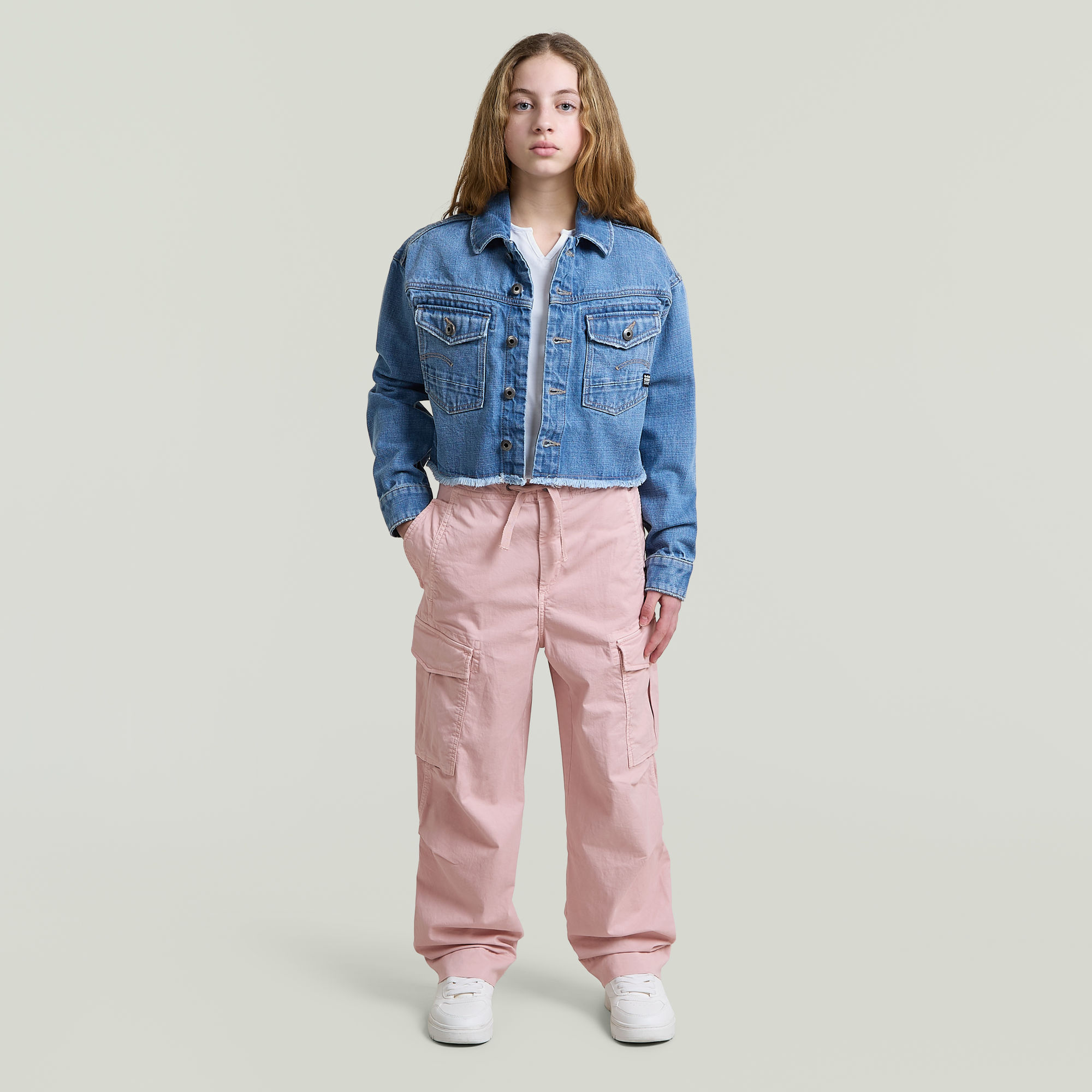 Thumbnail - Girls Summer Snow Cargohose - Pink - mädchen