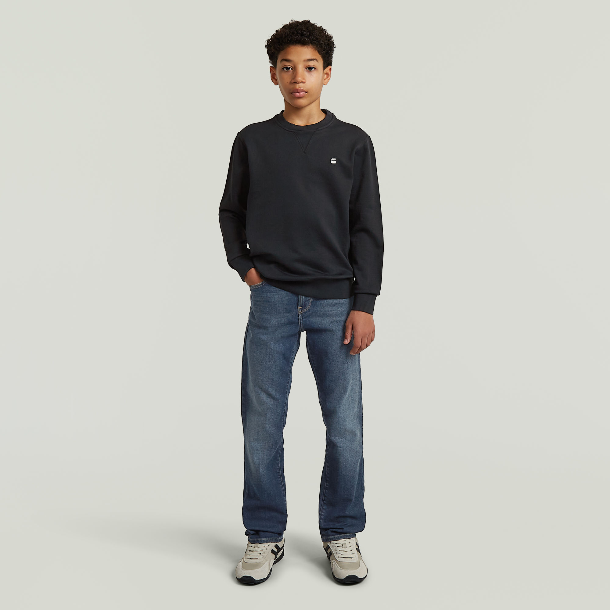 Thumbnail - Boys Premium Core Sweatshirt - Dunkelblau - jungen