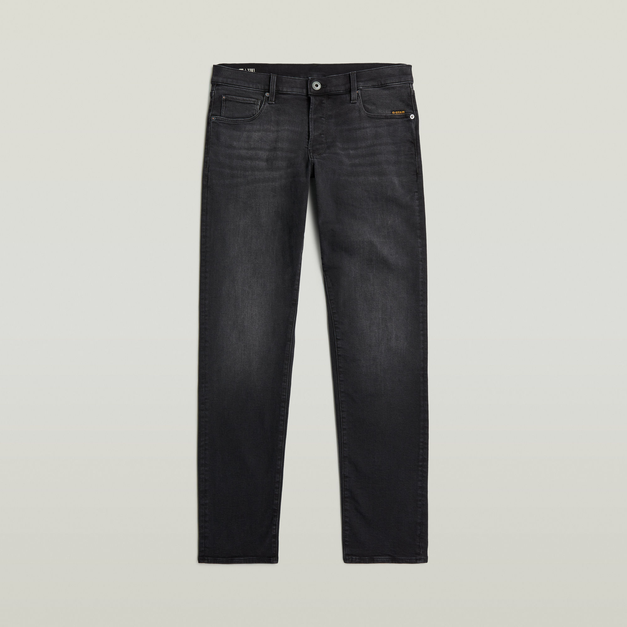 Thumbnail - 3301 Regular Tapered Jeans - Schwarz - Herren