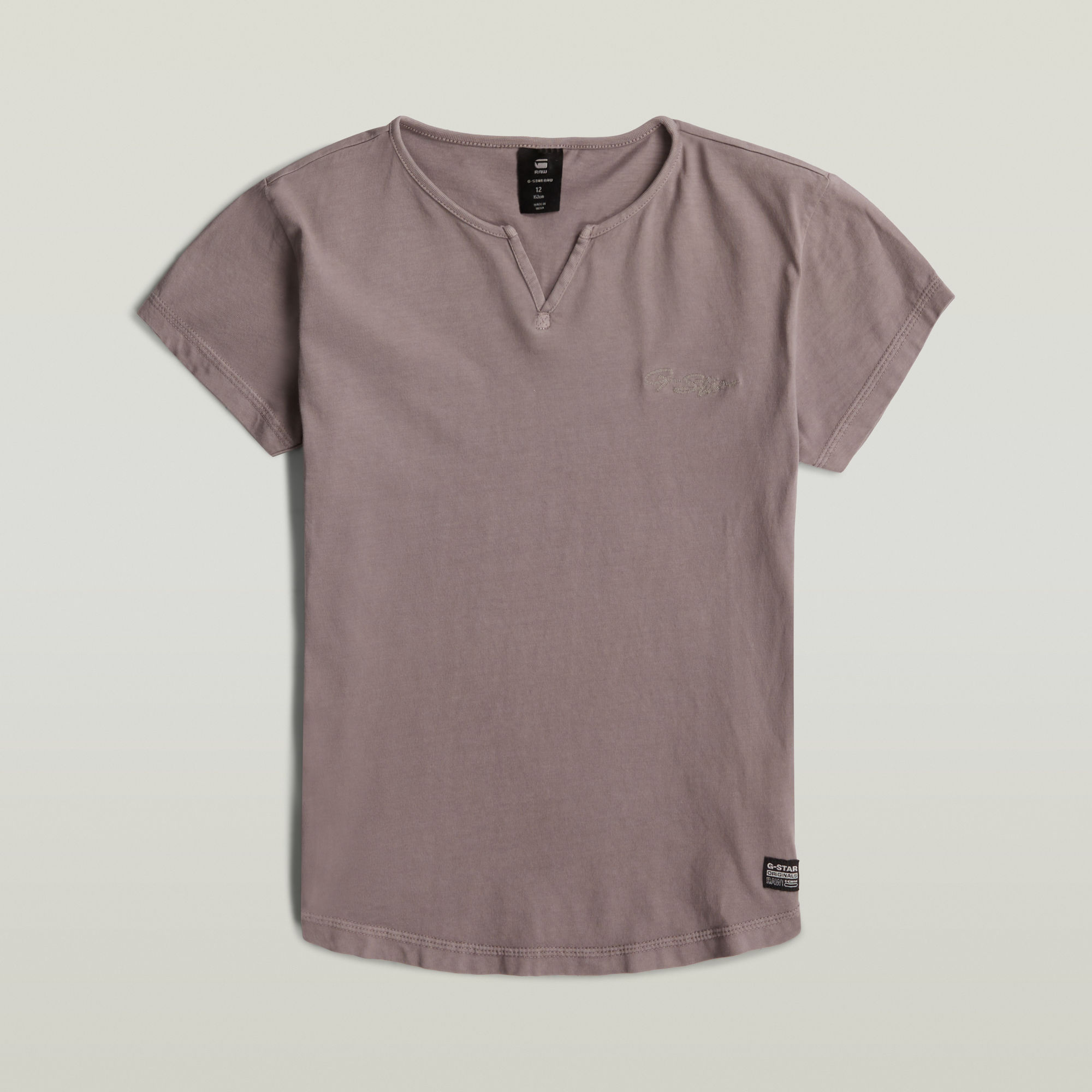 Thumbnail - Girls Micro Placket Slim T-Shirt - Grau - mädchen