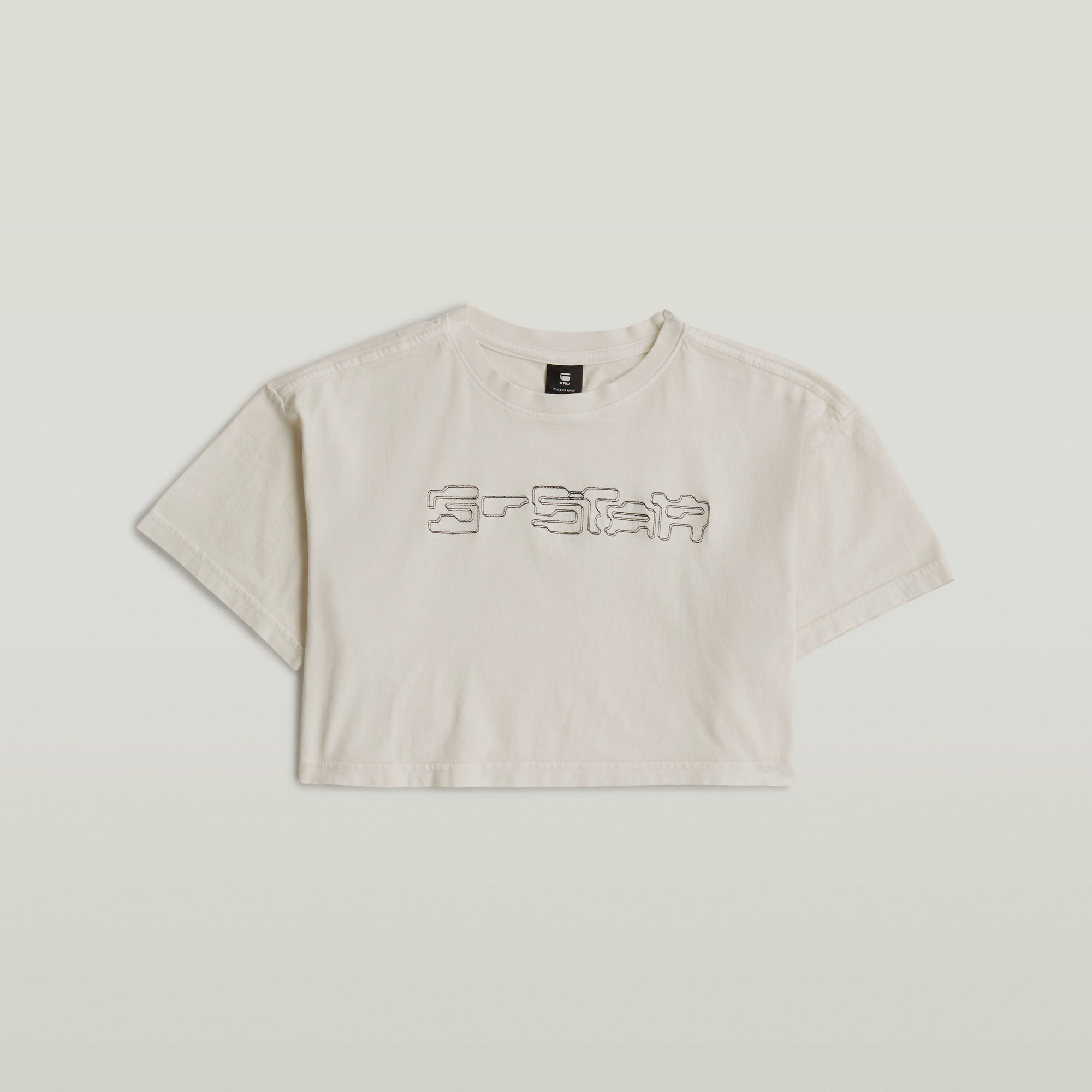 Thumbnail - Girls Boxy Cropped T-Shirt - Beige - mädchen