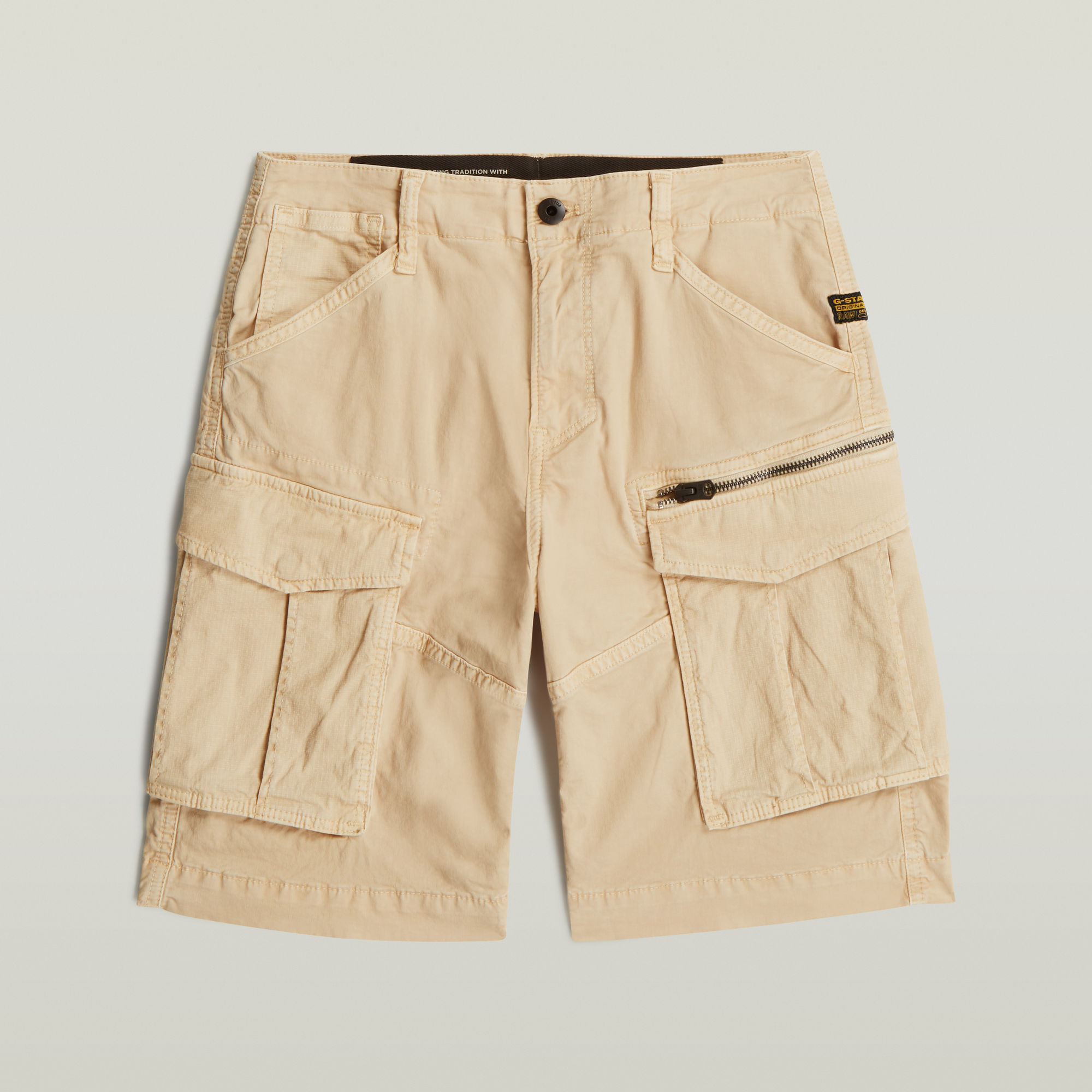 Boys Rovic Zip PM Shorts - Beige - jungen