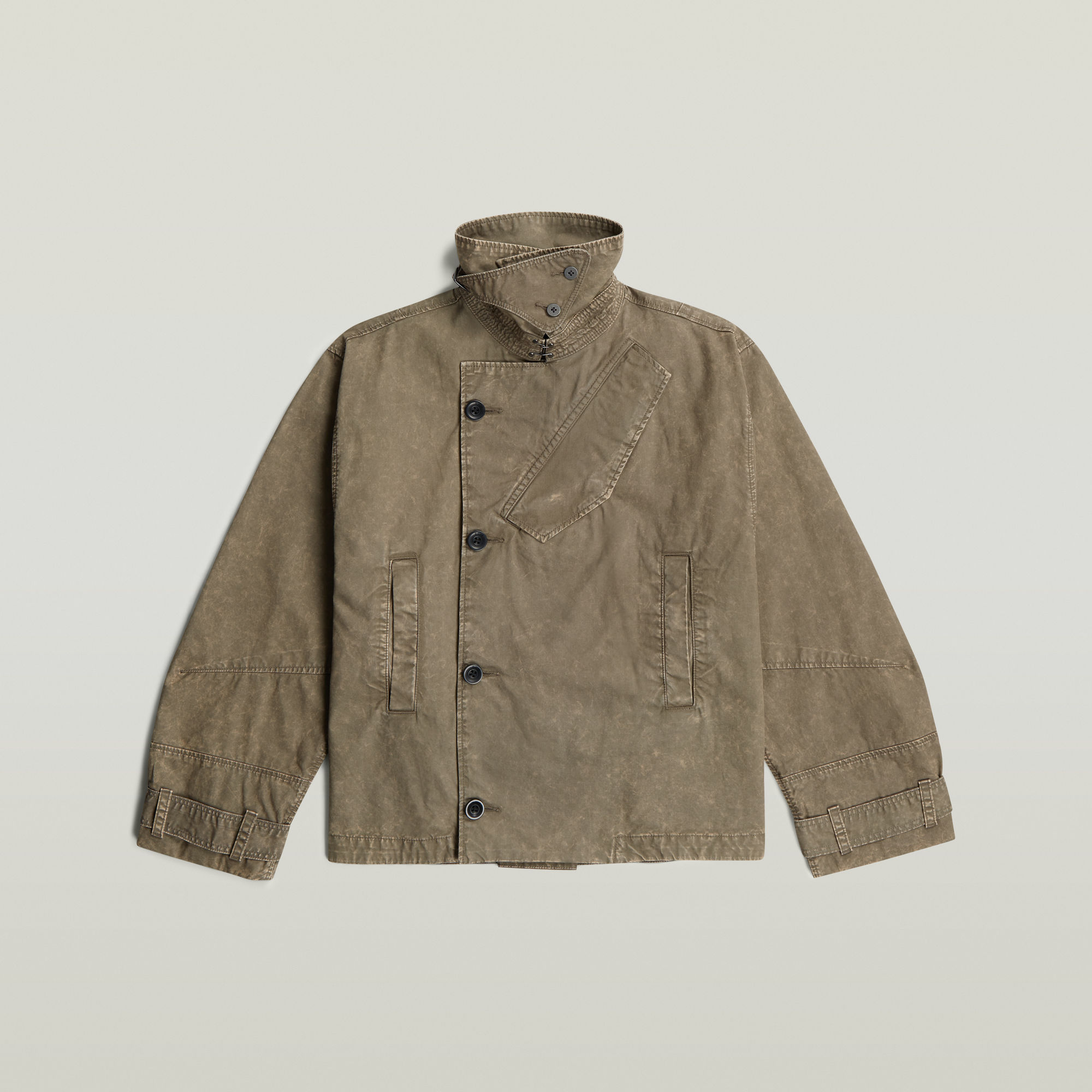 

Oversized Short Trenchcoat - Bruin - Dames