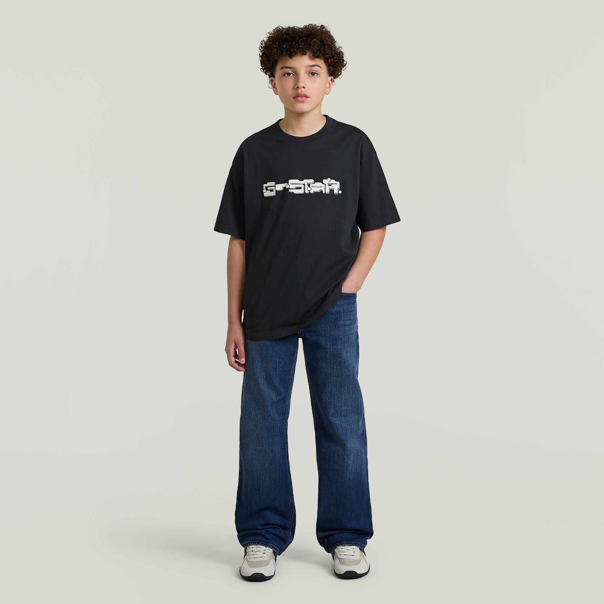 Thumbnail - Boys Lenney Bootcut 2.0 Jeans - Mittelblau - jungen