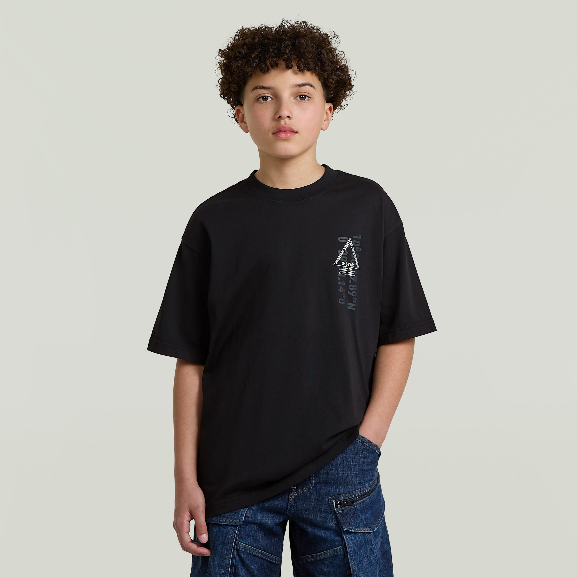 Boys Oversized T-Shirt - Schwarz - jungen