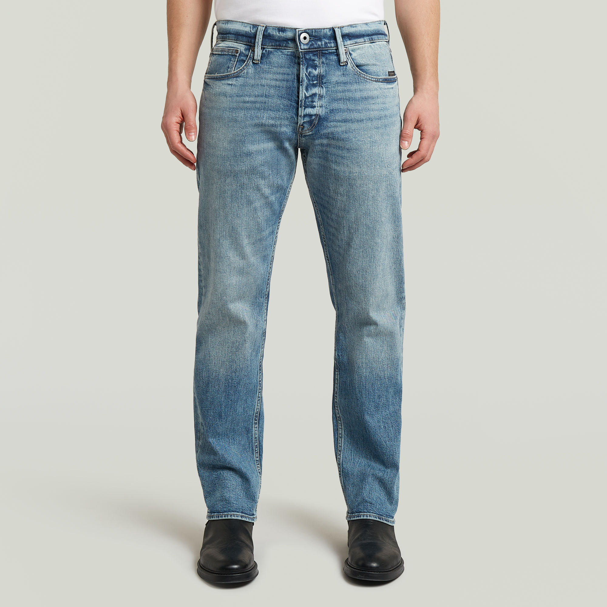 

Streem Slim Tapered Jeans - Midden blauw - Heren