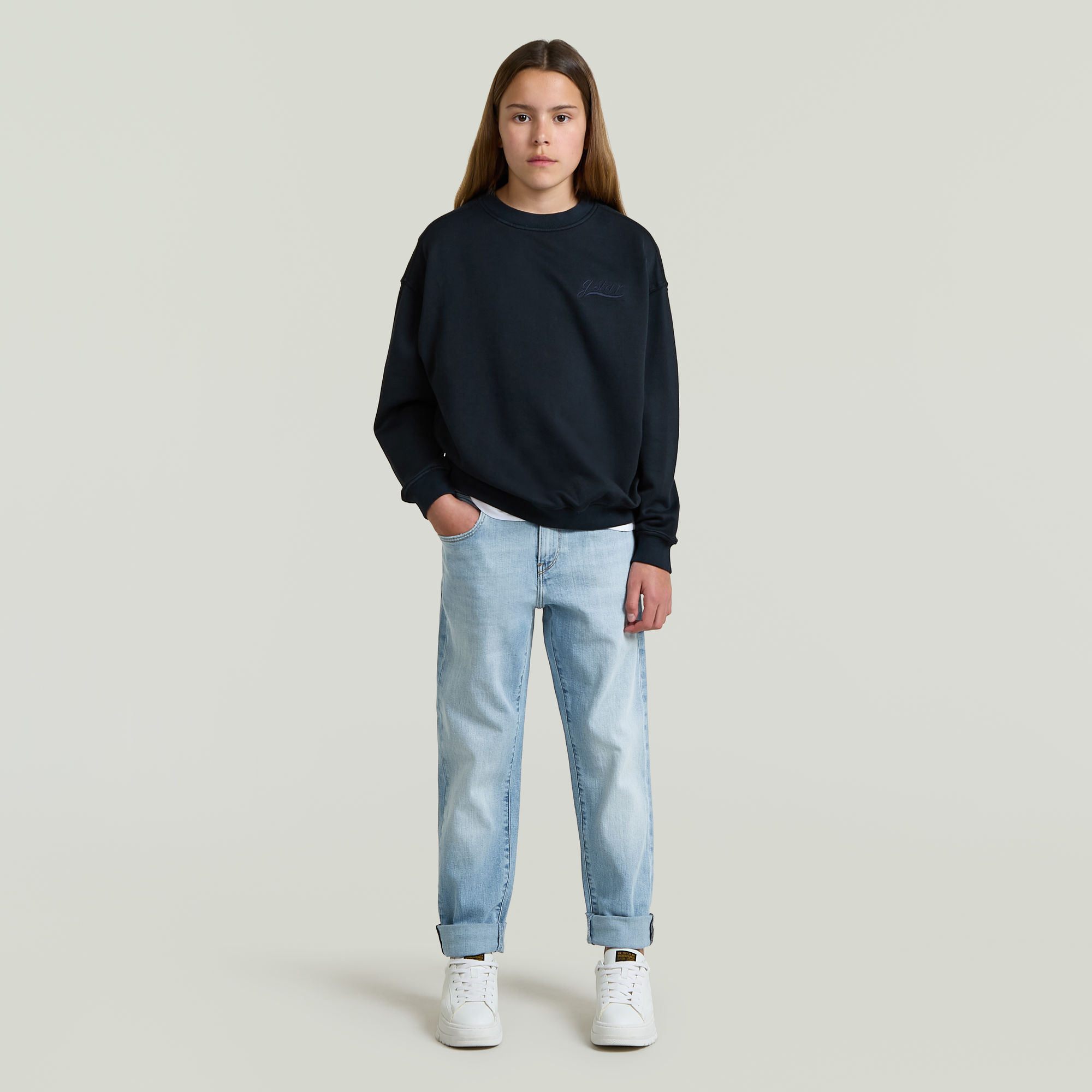 Thumbnail - Girls Kate Boyfriend Jeans - Hellblau - mädchen