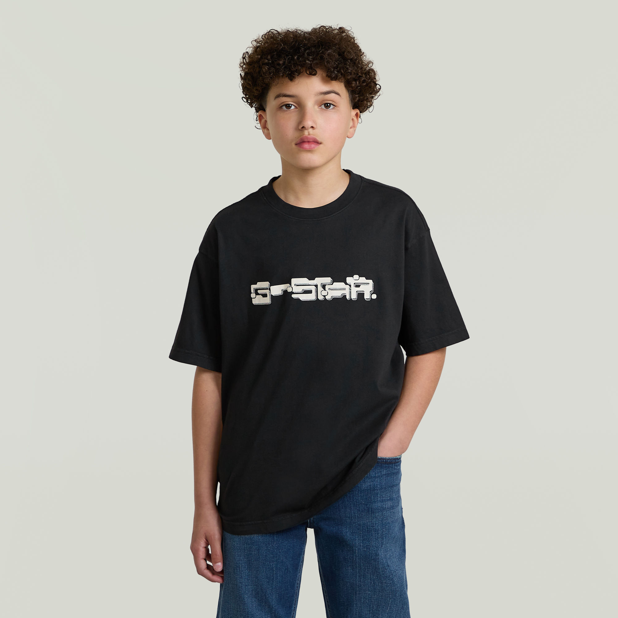Boys Oversized T-Shirt - Schwarz - jungen