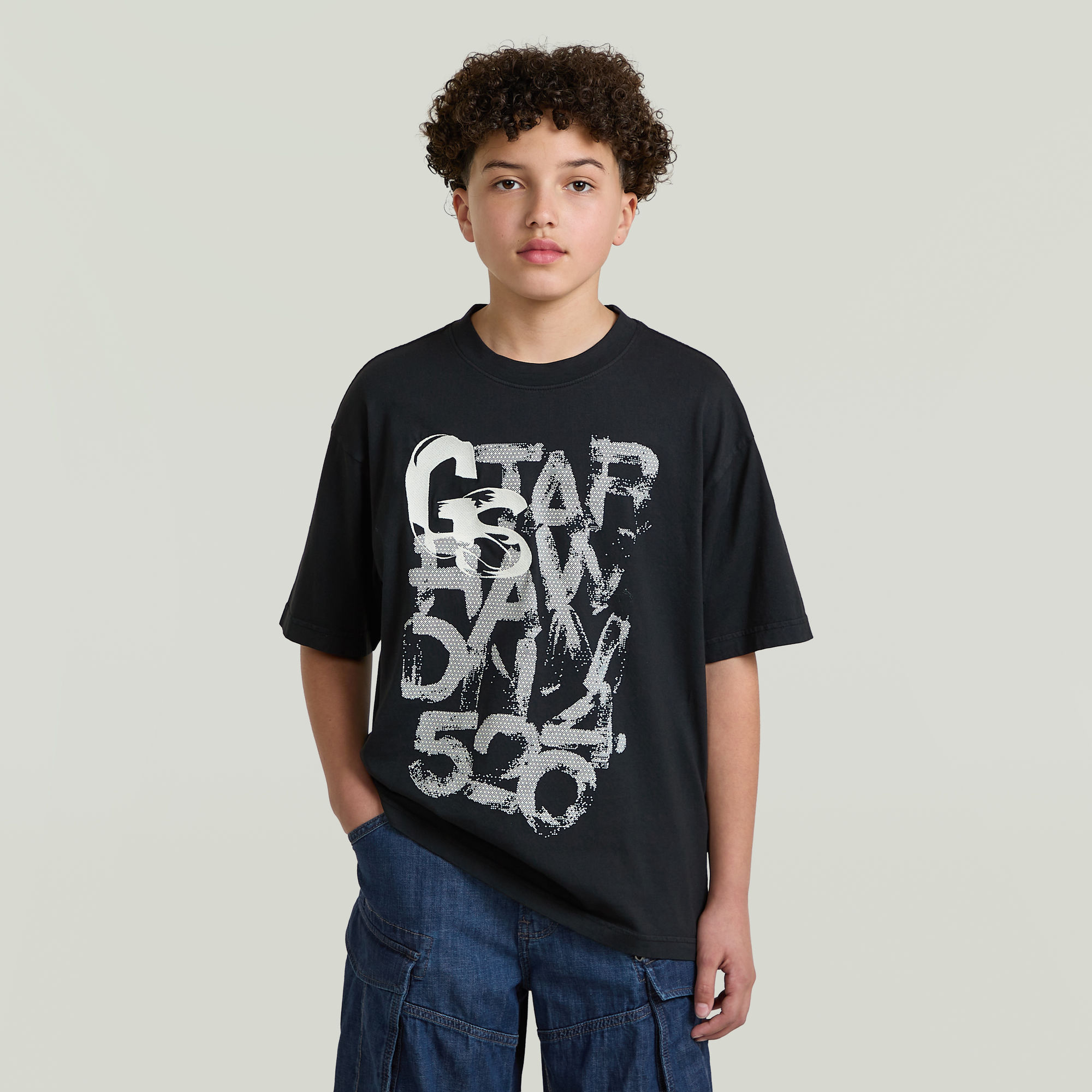 Boys Oversized T-Shirt - Schwarz - jungen