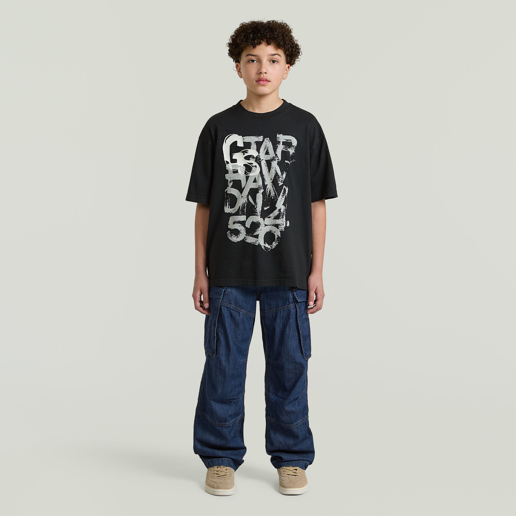 Thumbnail - Boys Oversized T-Shirt - Schwarz - jungen