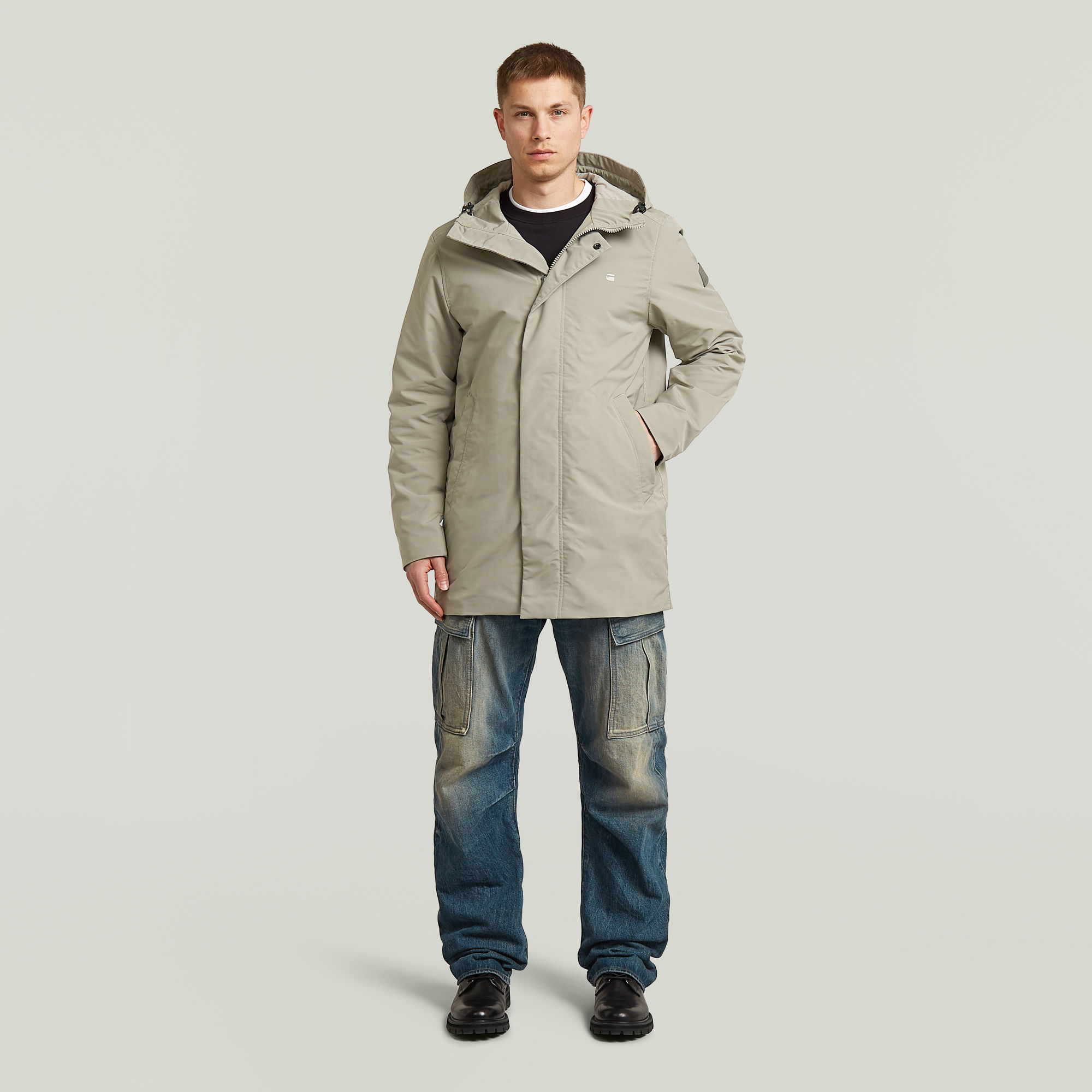 Thumbnail - Clean Vodan Parka - Beige - Herren