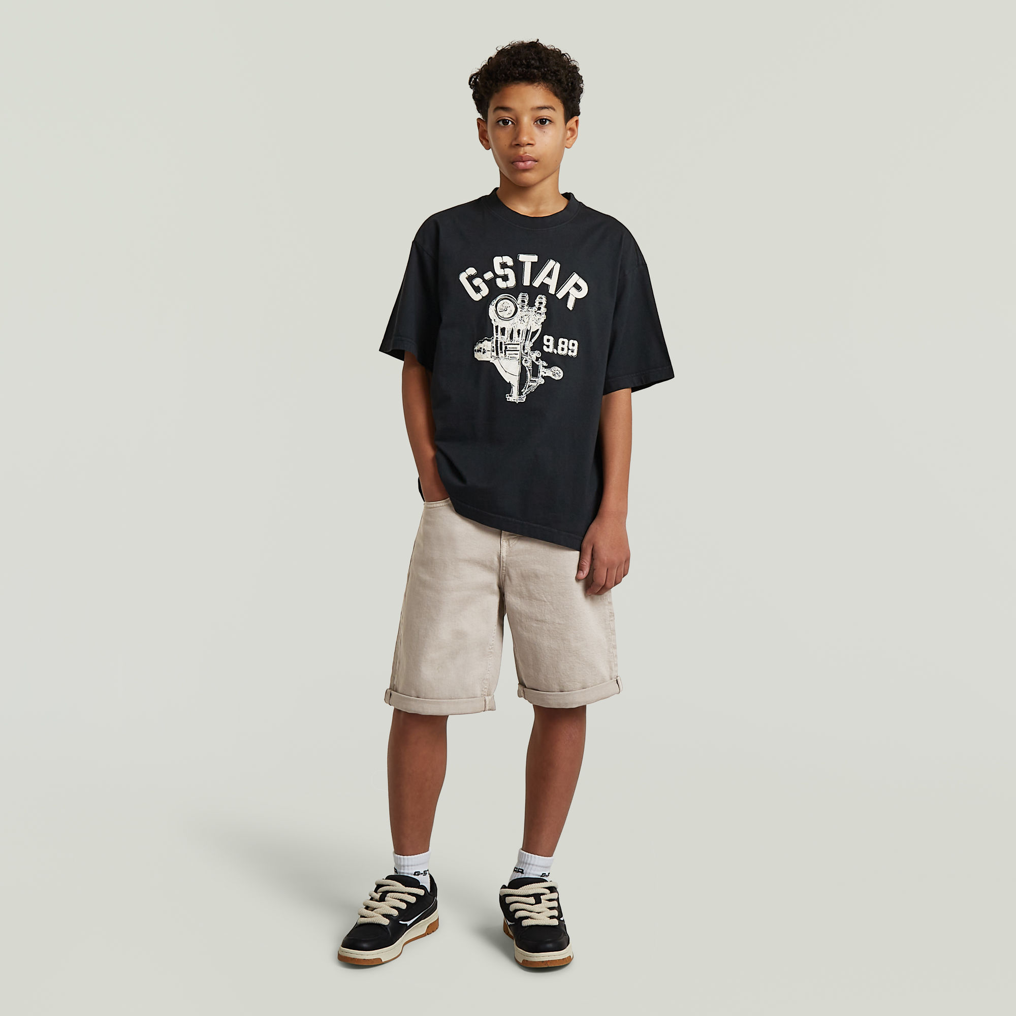 Thumbnail - Boys Mosa Shorts - Grau - jungen