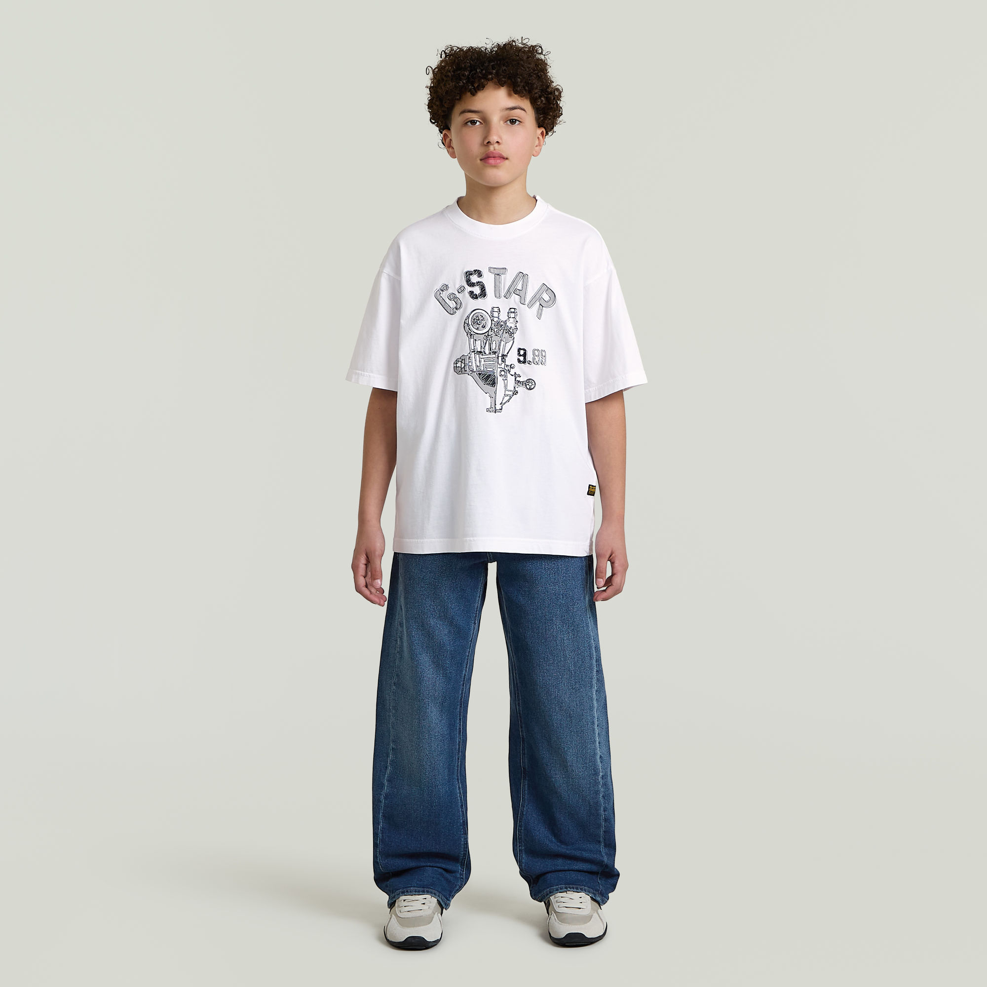 Thumbnail - Boys Oversized T-Shirt - Weiß - jungen