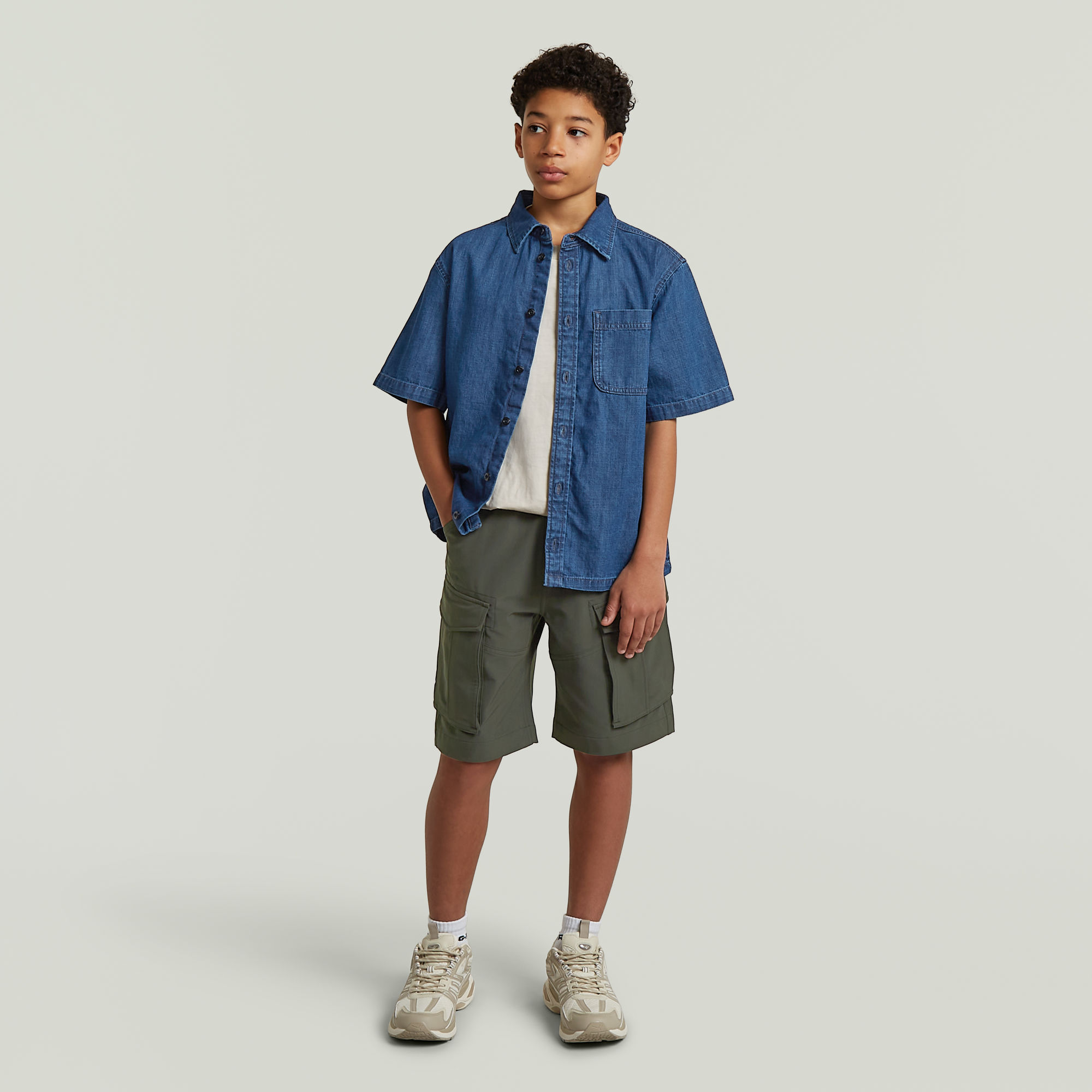 Thumbnail - Boys Alvi Hemd - Dunkelblau - jungen