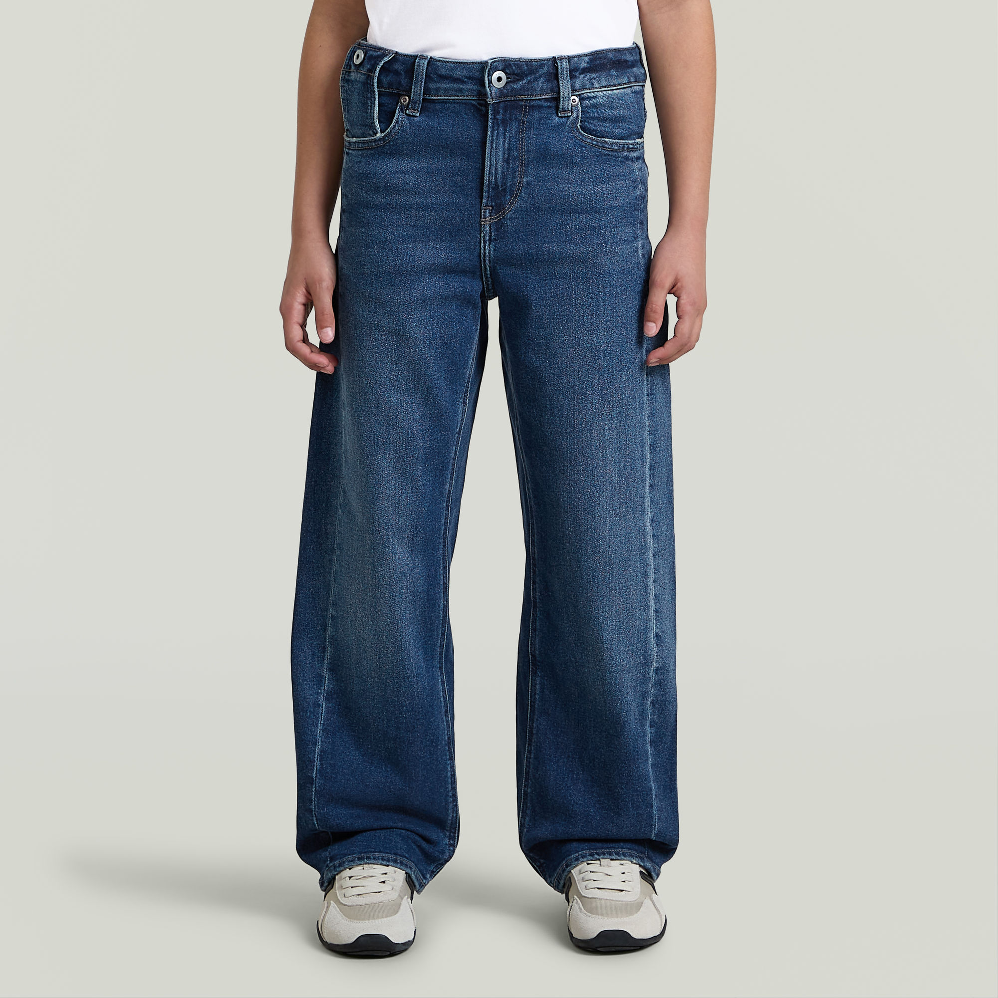 Boys Bend Loose Jeans - Mittelblau - jungen