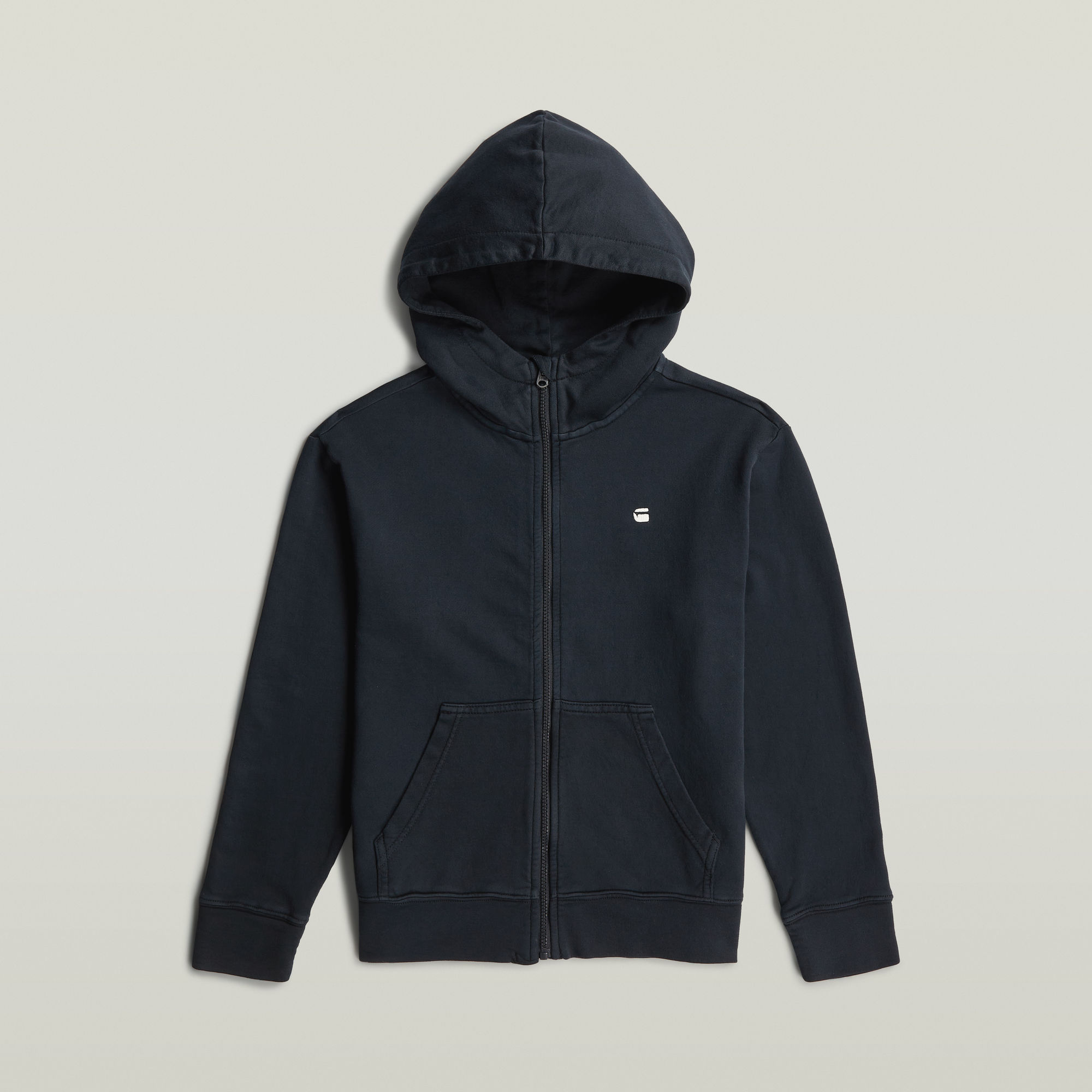 Thumbnail - Boys Woolk Hoodie Sweatshirt - Dunkelblau - jungen