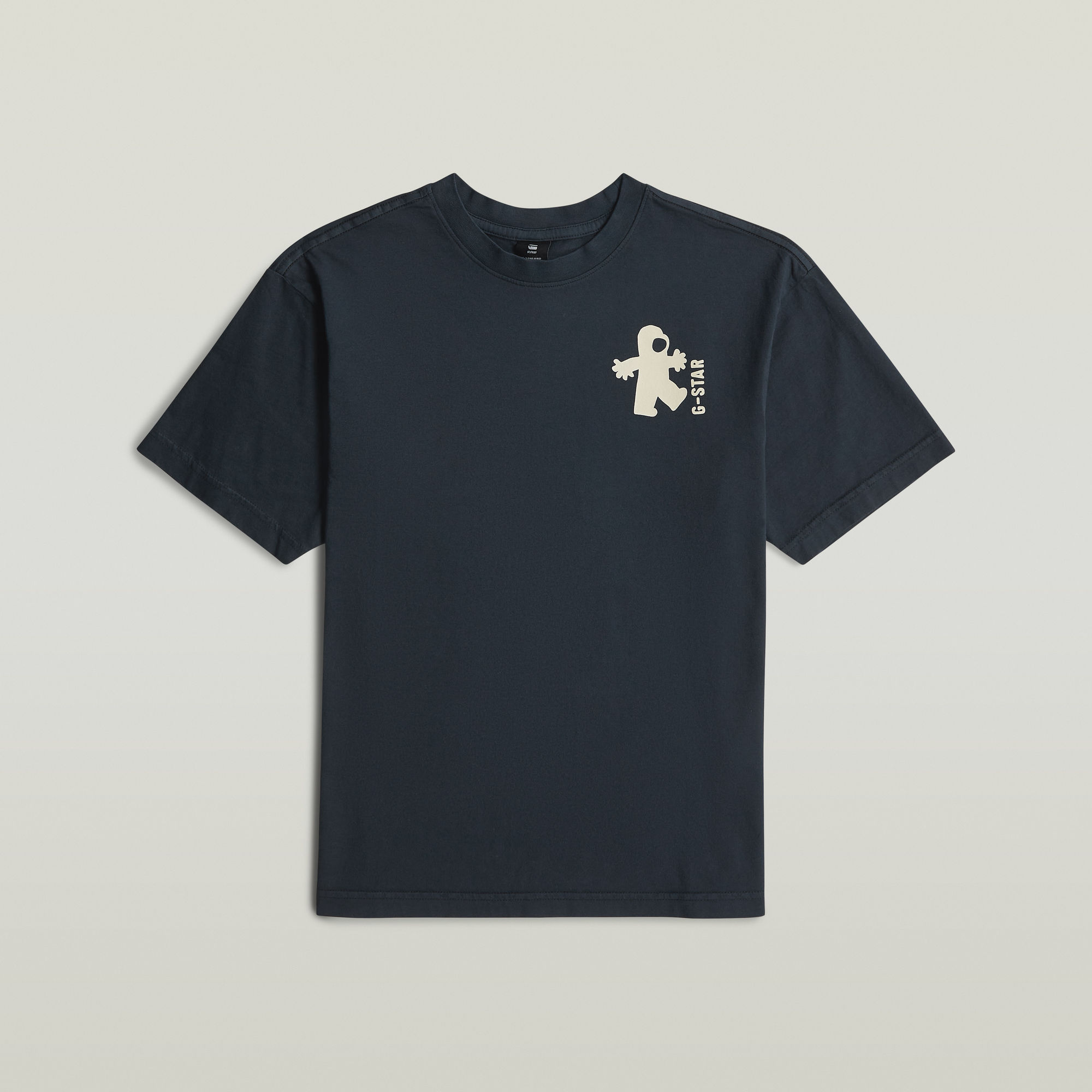 Thumbnail - Boys Oversized T-Shirt - Dunkelblau - jungen