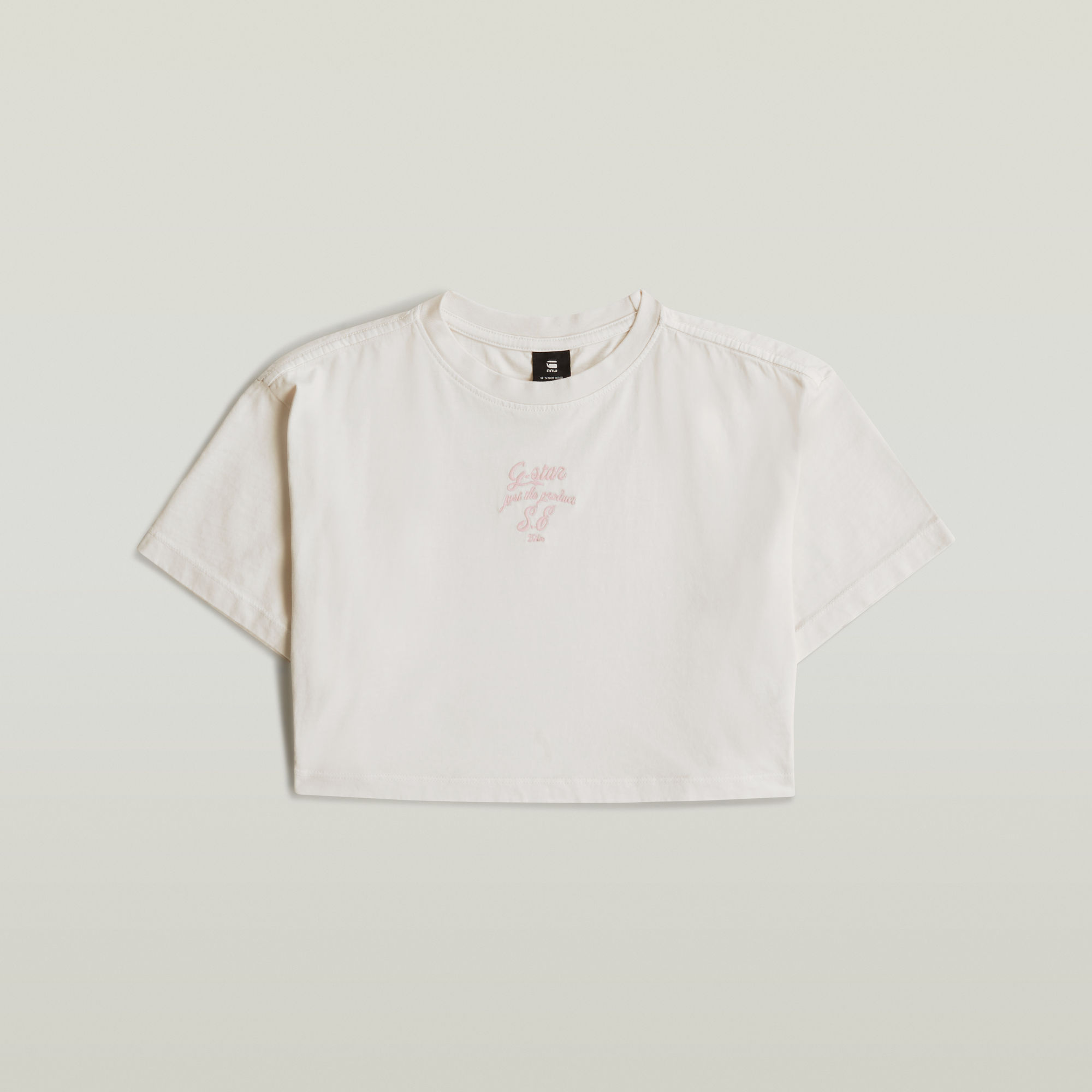 Thumbnail - Girls Boxy Cropped T-Shirt - Beige - mädchen