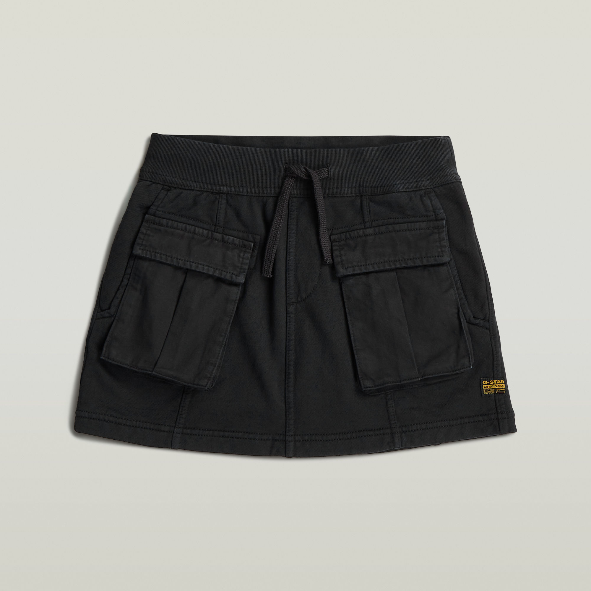 Thumbnail - Girls Mini Cargo Sweat Skirt PM - Schwarz - mädchen