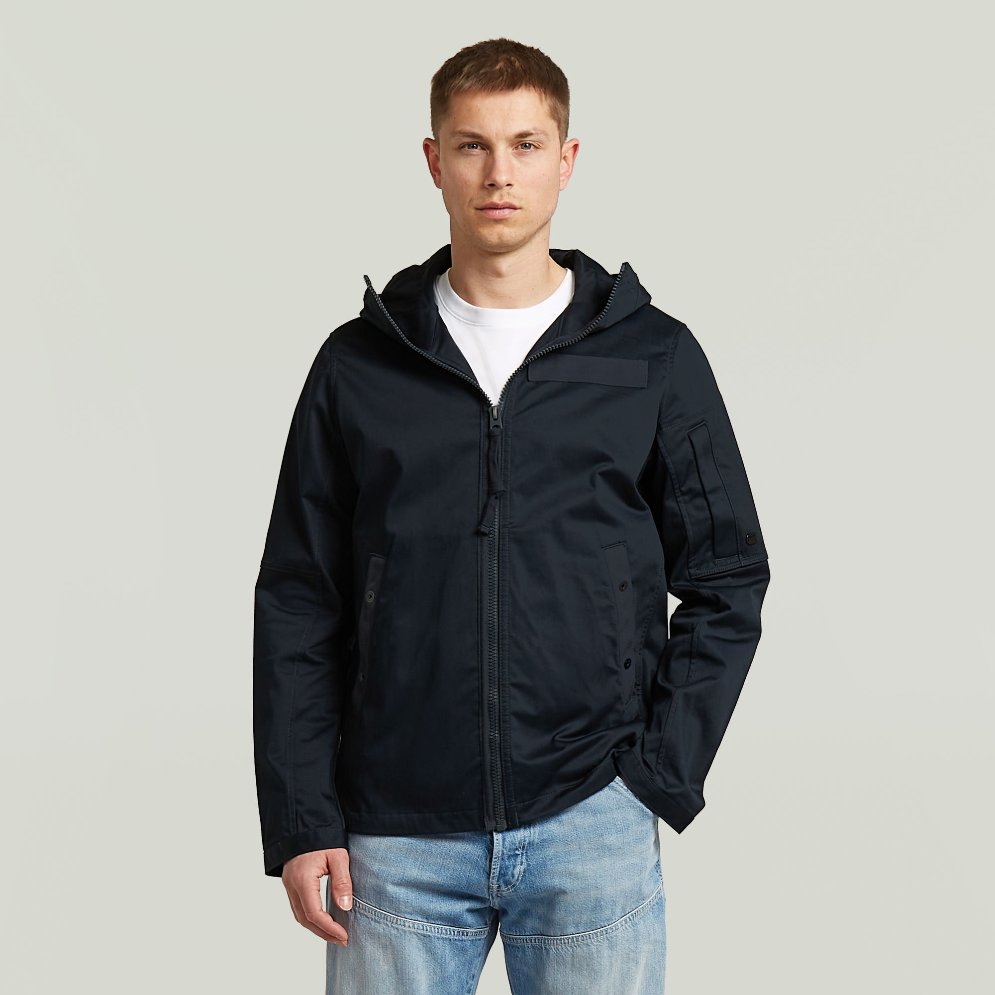 Batt Hooded Hemd - Dunkelblau - Herren