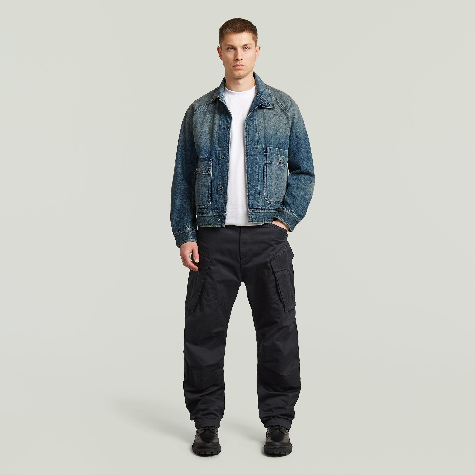 Thumbnail - Rovic 3D Relaxed Hose - Schwarz - Herren