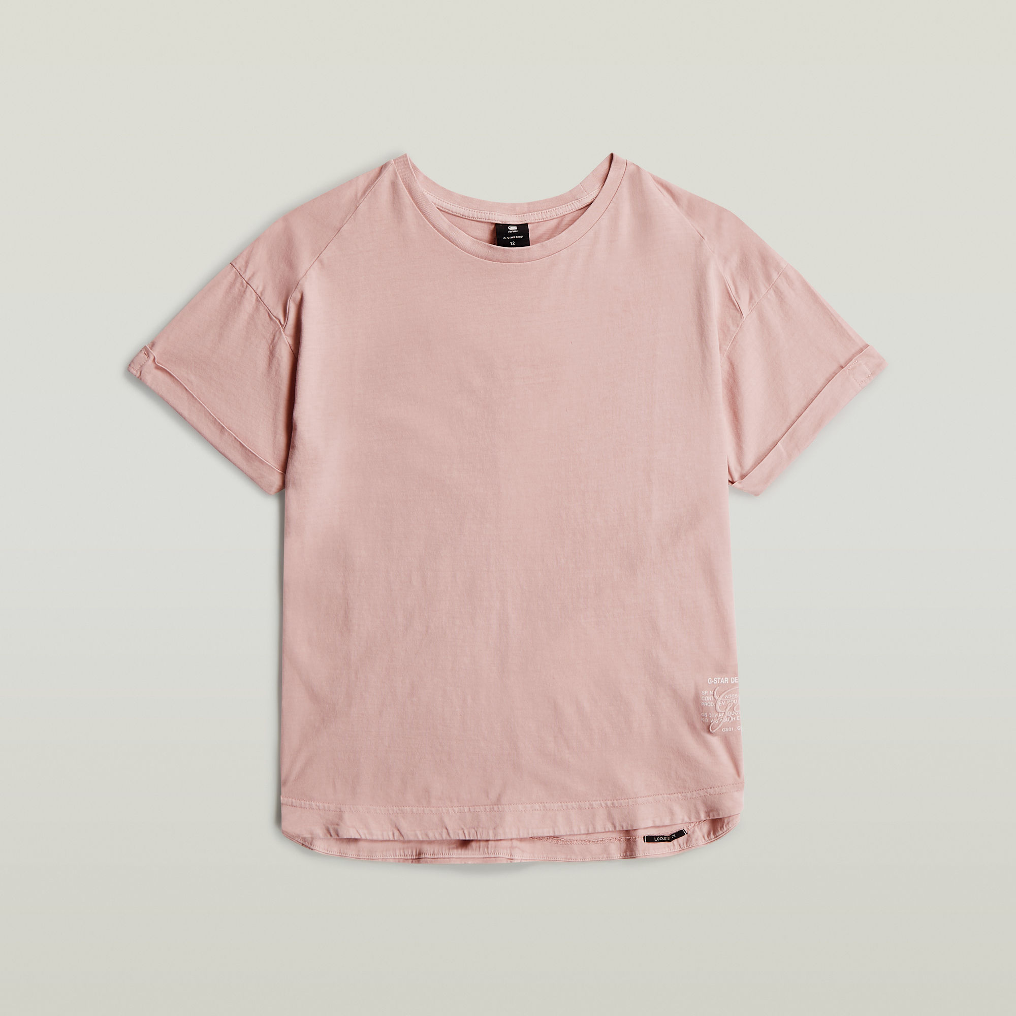 Thumbnail - Girls Rolled Up Tee - Pink - mädchen