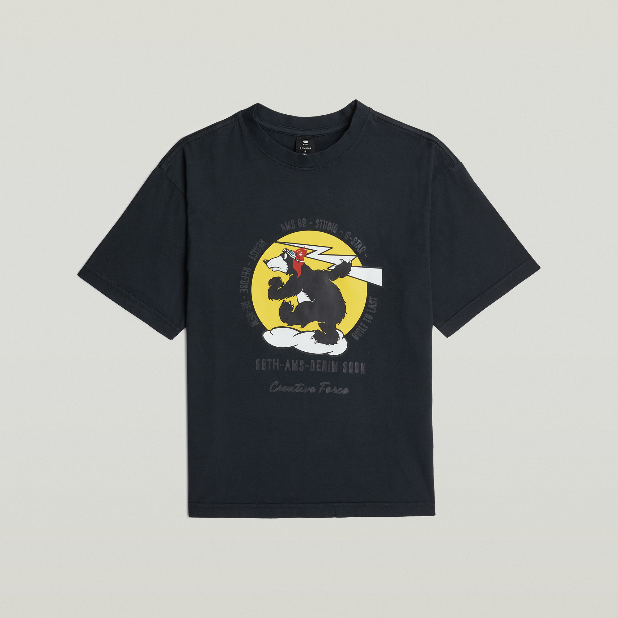 Thumbnail - Boys Oversized T-Shirt - Dunkelblau - jungen