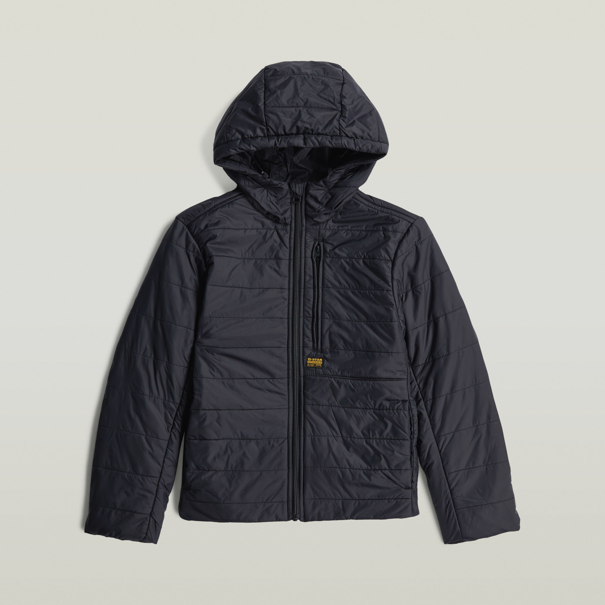 Thumbnail - Boys Foundation Padded Hooded Liner Jacke - Schwarz - jungen