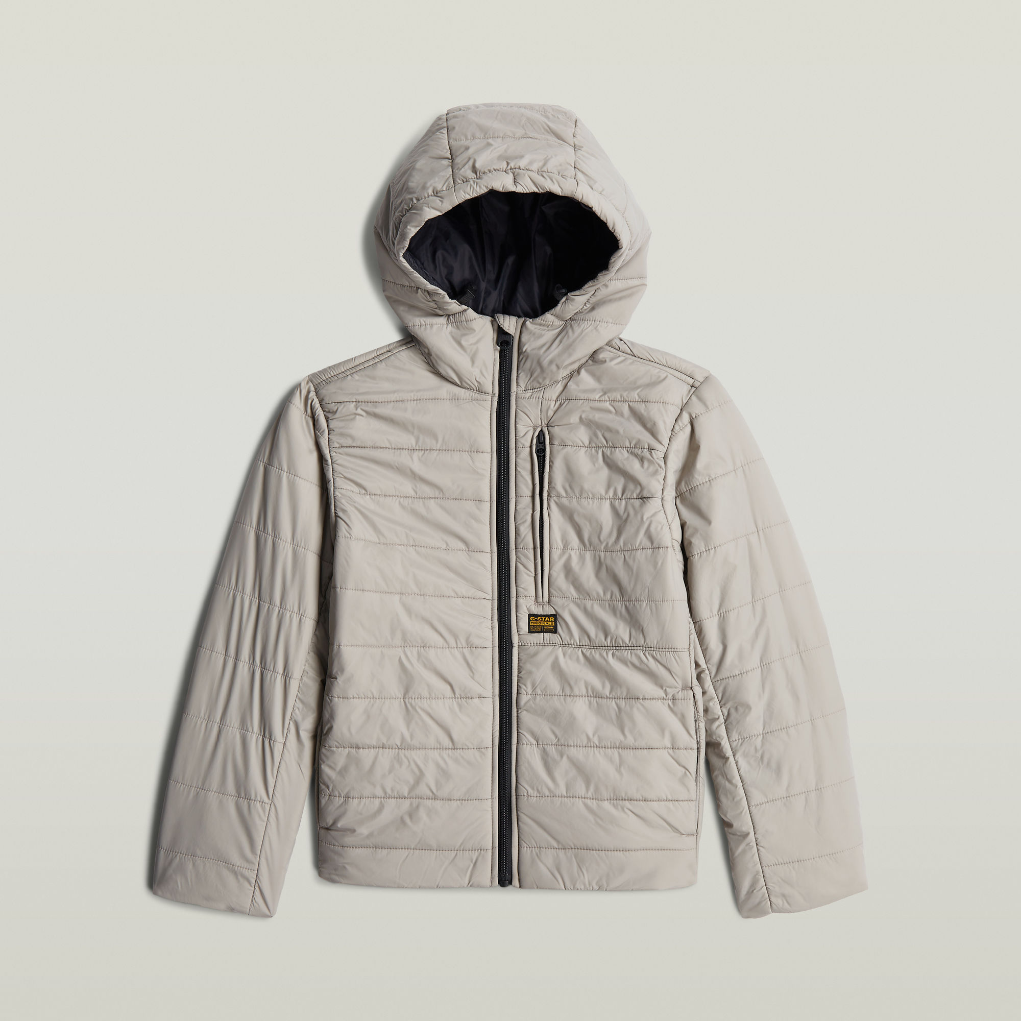 Thumbnail - Boys Foundation Padded Hooded Liner Jacke - Grau - jungen