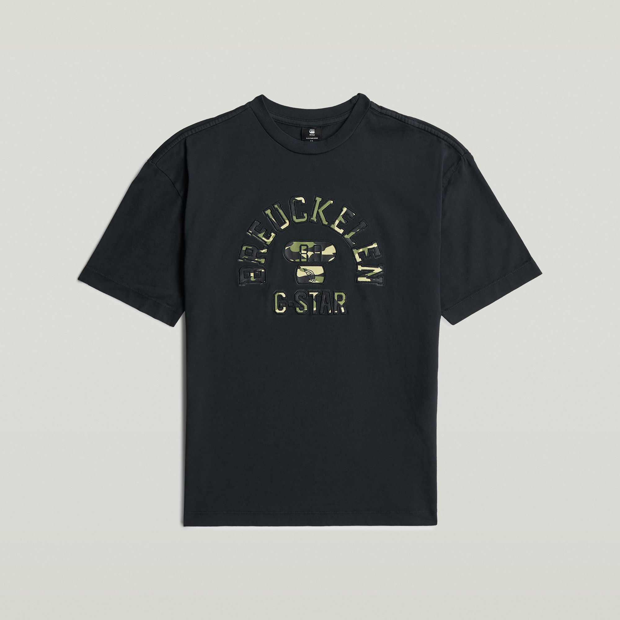 Thumbnail - Boys Tee Coll Top - Dunkelblau - jungen