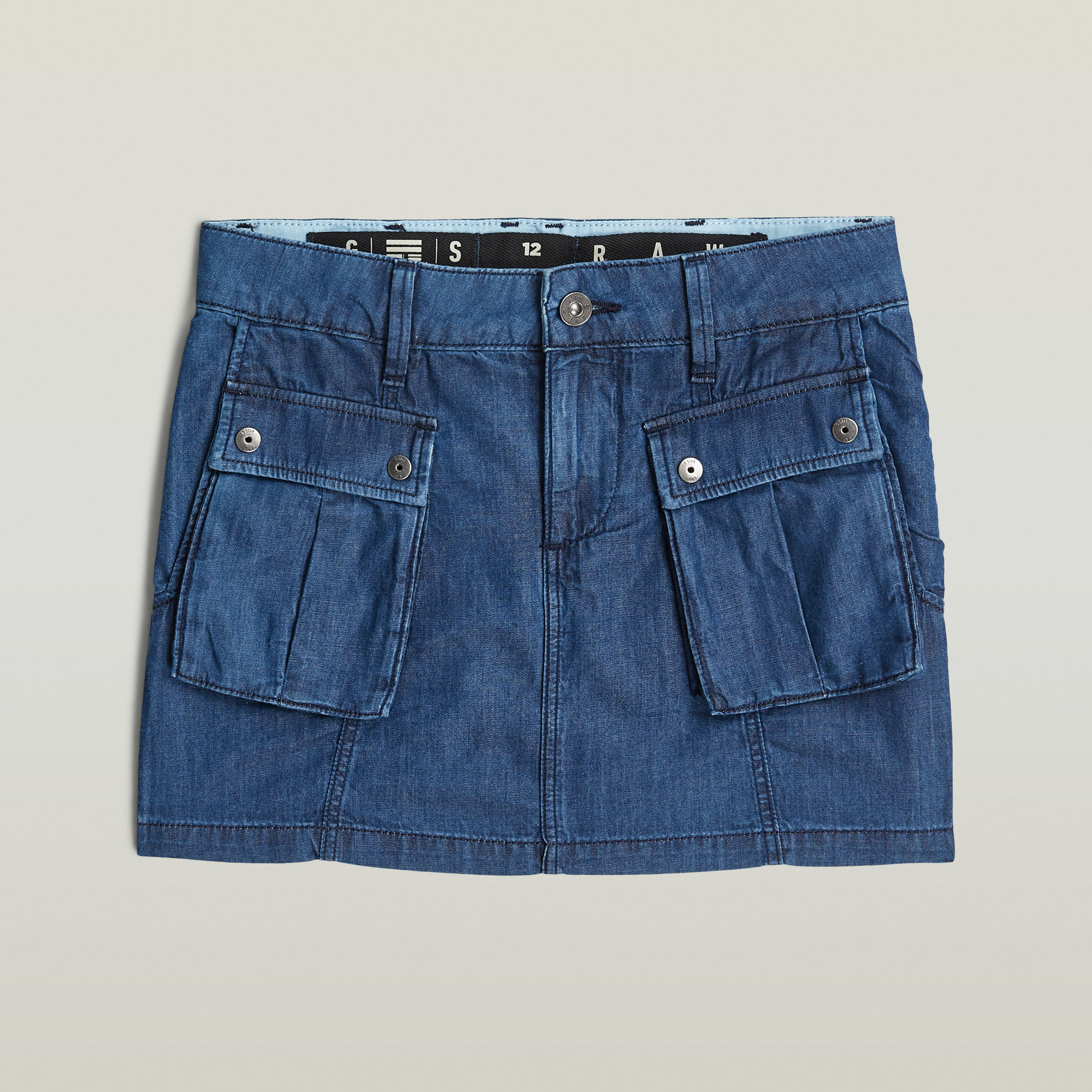 Thumbnail - Girls Mini Cargo Rock - Mittelblau - mädchen