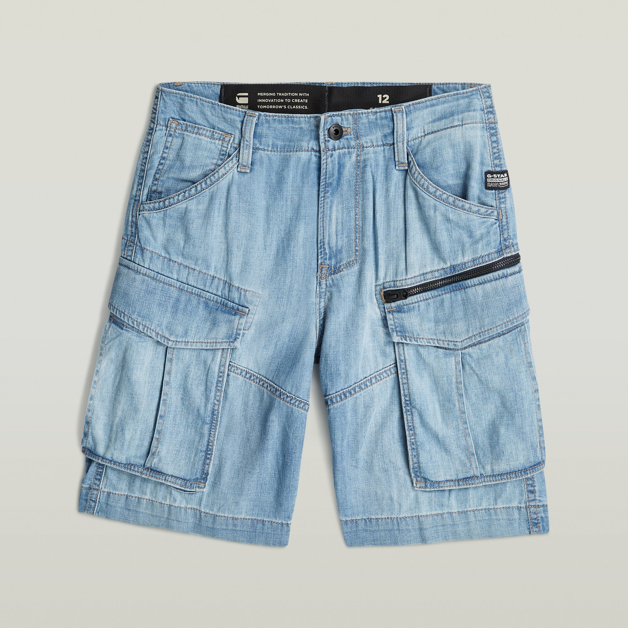 Thumbnail - Boys Rovic Zip 1/2 Shorts - Hellblau - jungen