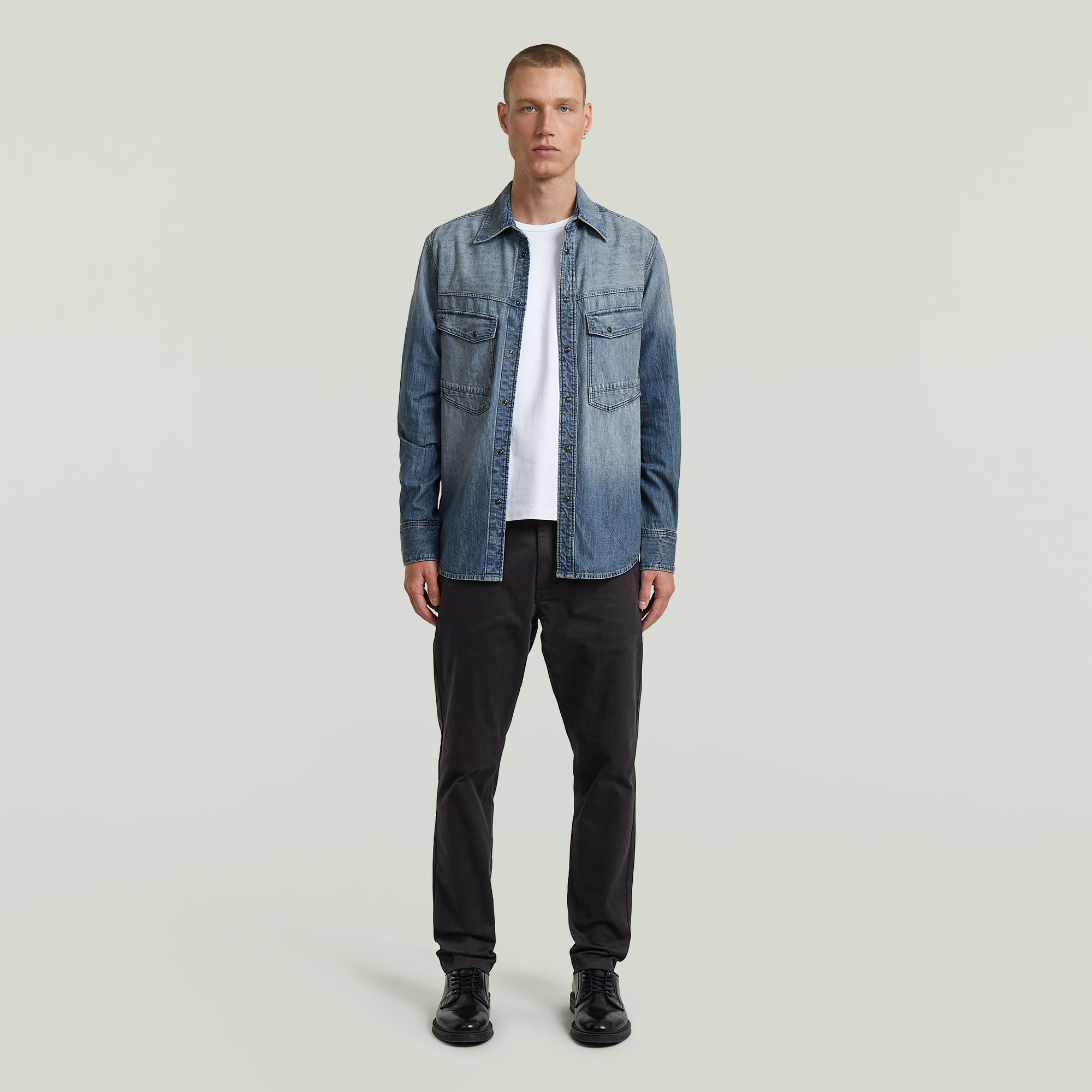 Thumbnail - Slim Chino - Schwarz - Herren