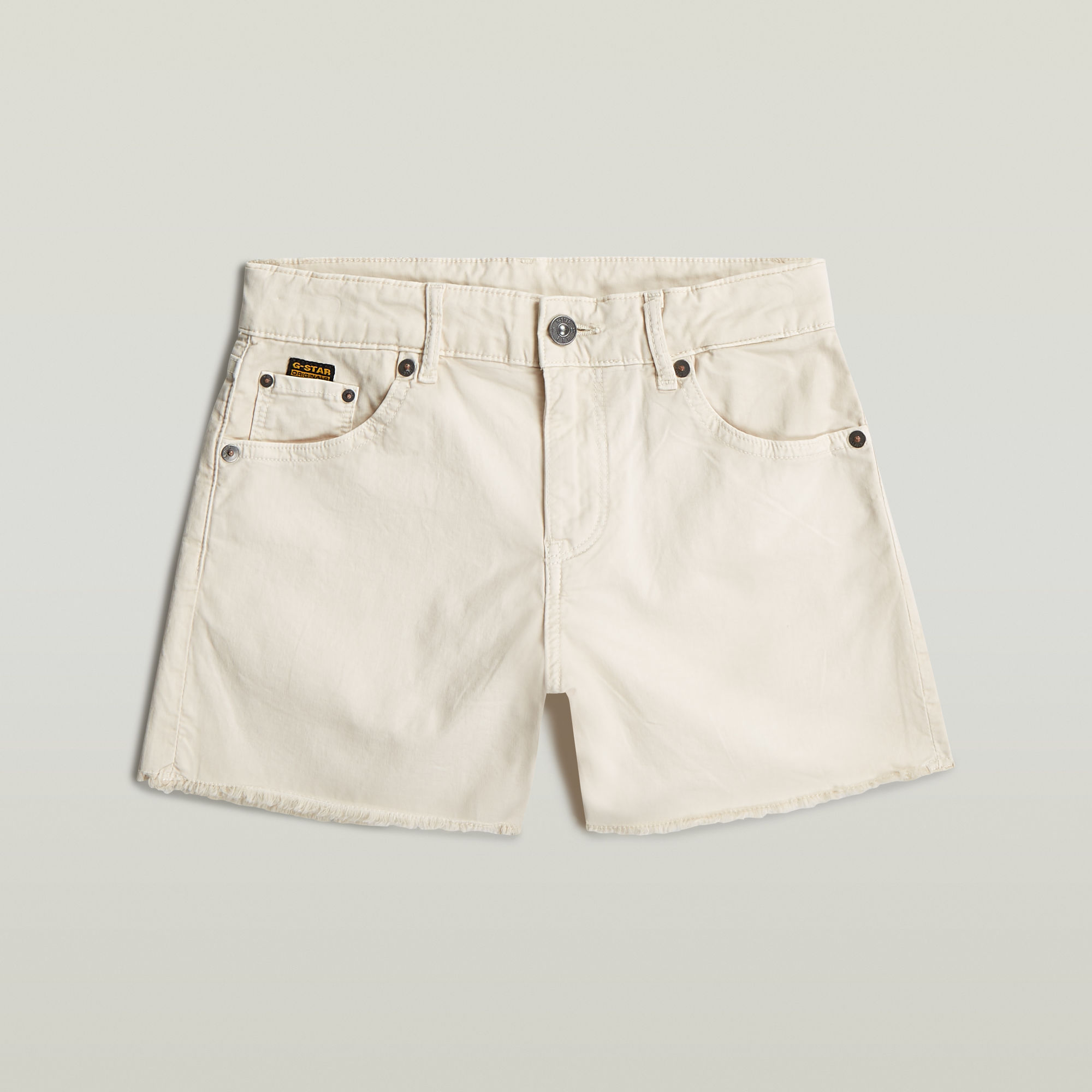 Thumbnail - Girls True Shorts Raw Edge - Beige - mädchen