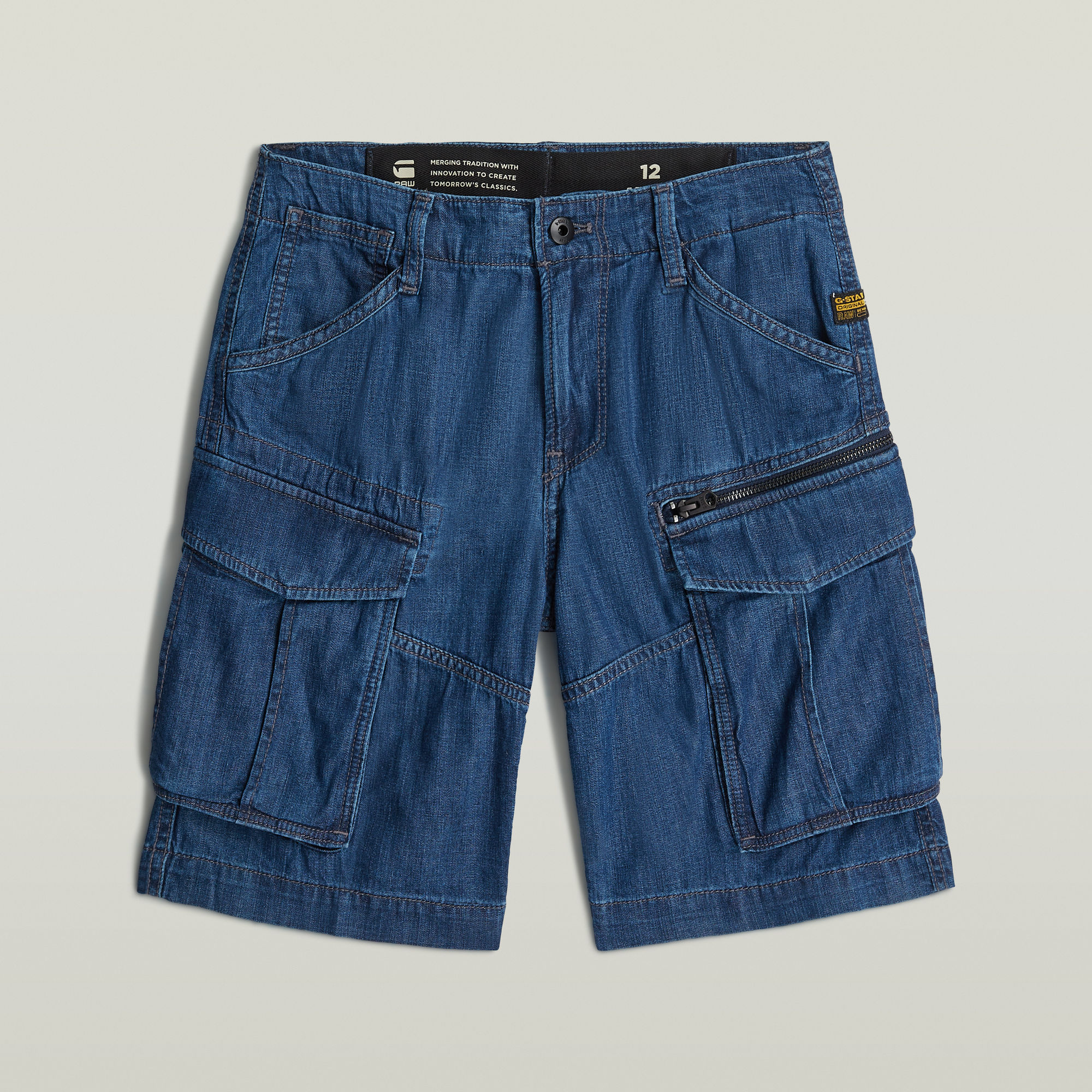 Thumbnail - Boys Rovic Zip 1/2 Shorts - Dunkelblau - jungen