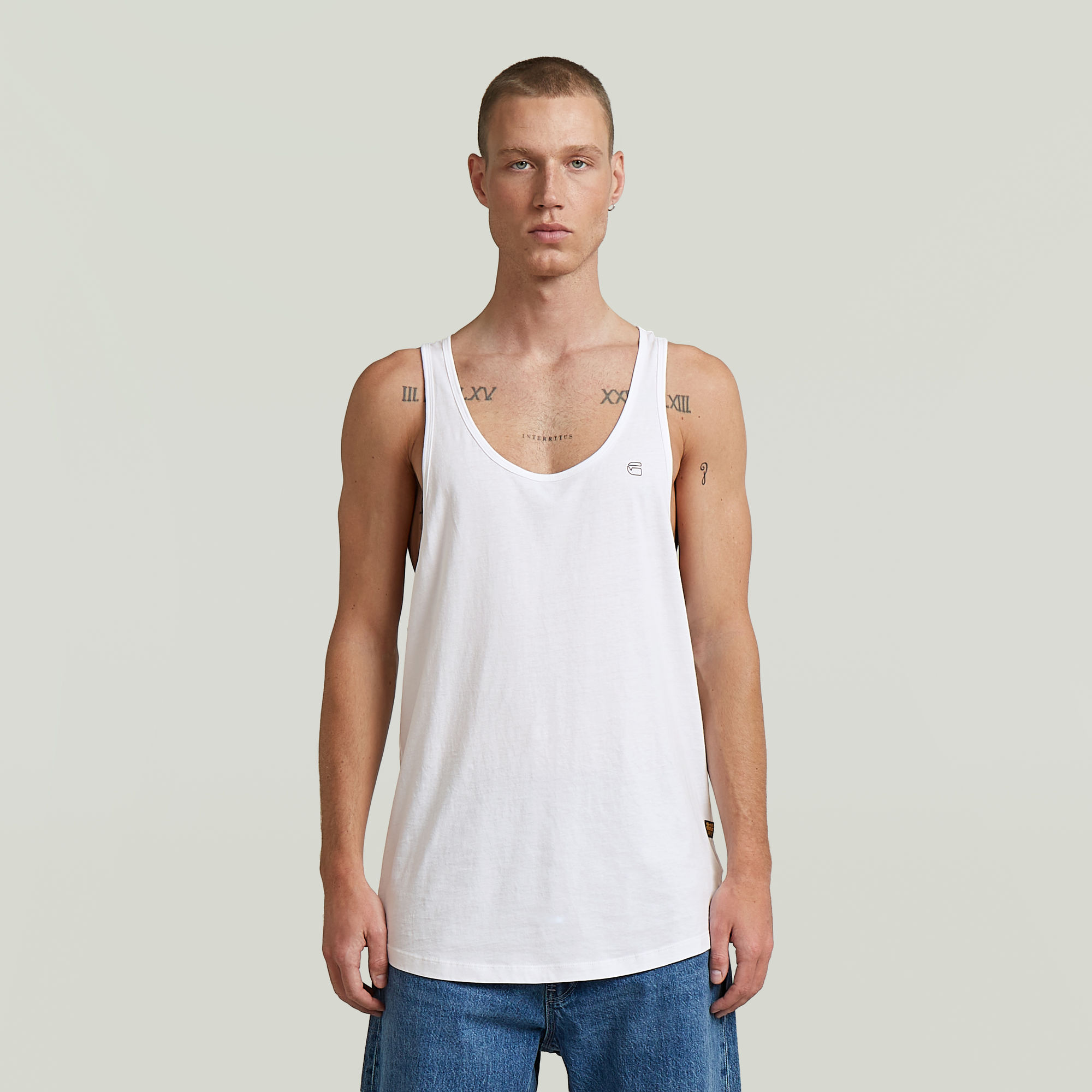 Lash Muscle Tanktop - Weiß - Herren