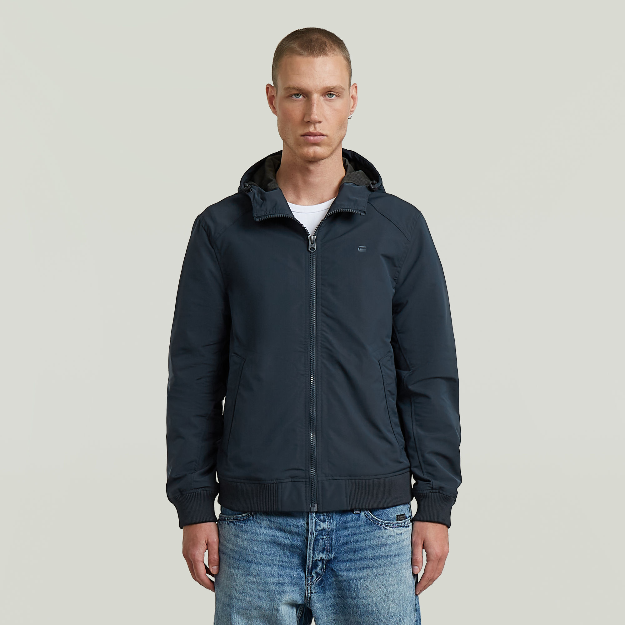 Track Hooded Jacke - Dunkelblau - Herren