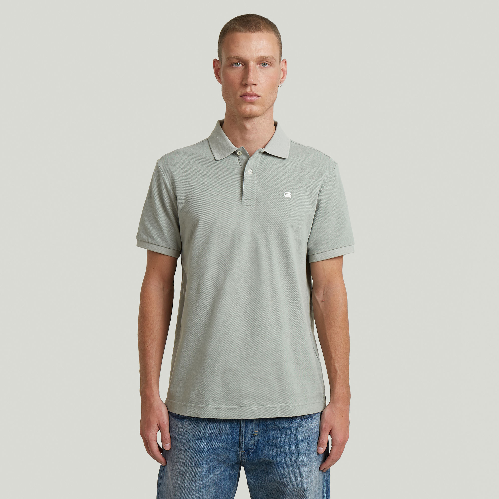 Oluv Slim G Polo - Grau - Herren