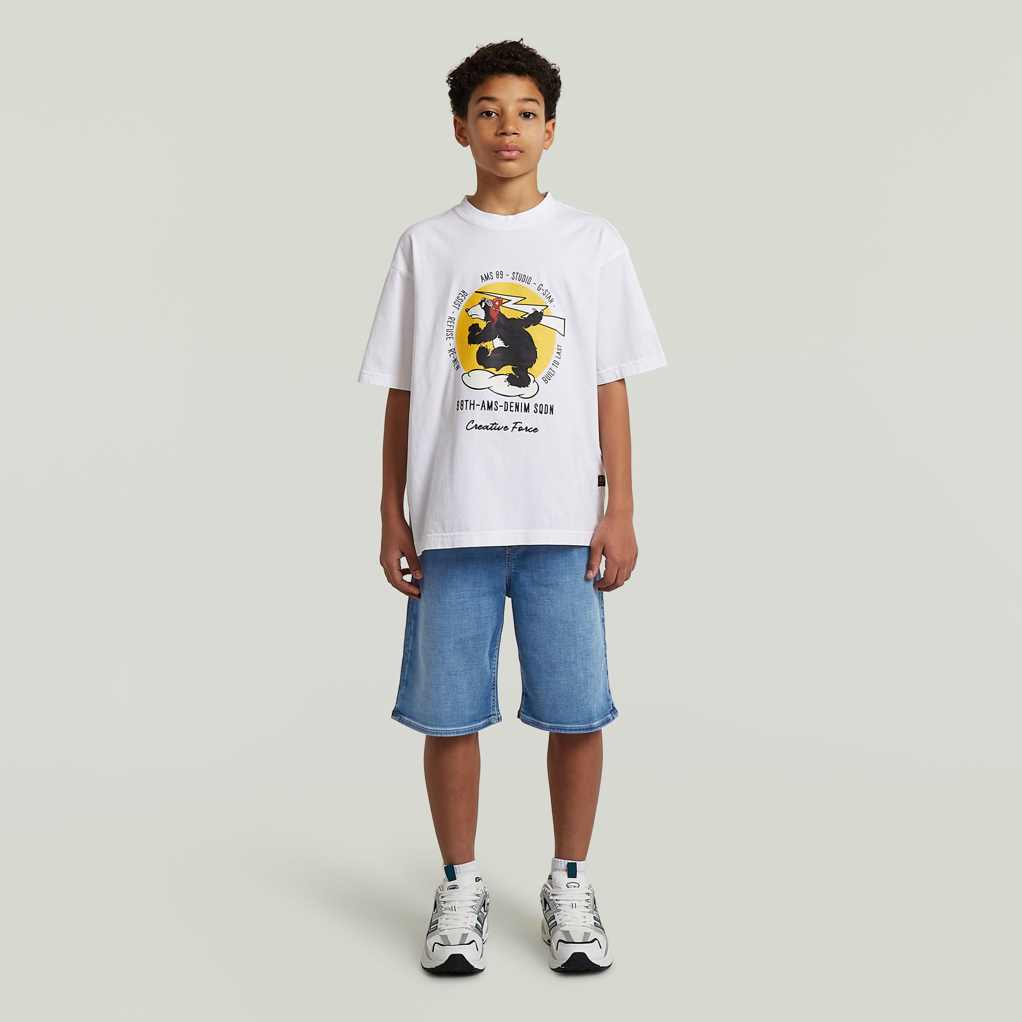 Thumbnail - Boys Oversized T-Shirt - Weiß - jungen